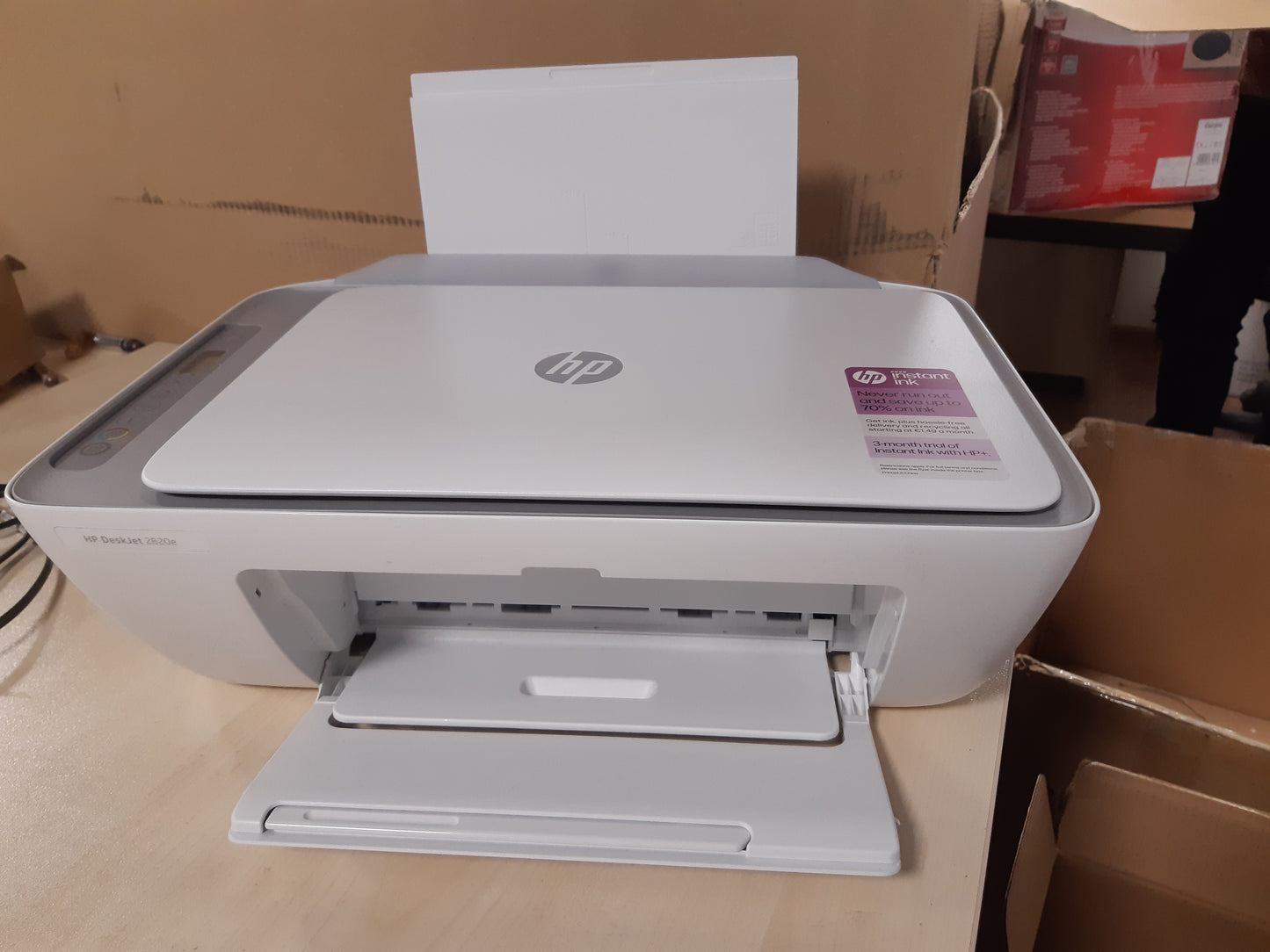 126282 - HP DESKJET 2820E 588K9B, Printer Multifunksional A4 me ngjyra, Dupleks Manual, 7.5 ppm, Wi-Fi, HP Smart, Paketa 3 Muaj Boje e Menjehershme, Ngjyra e Bardhe