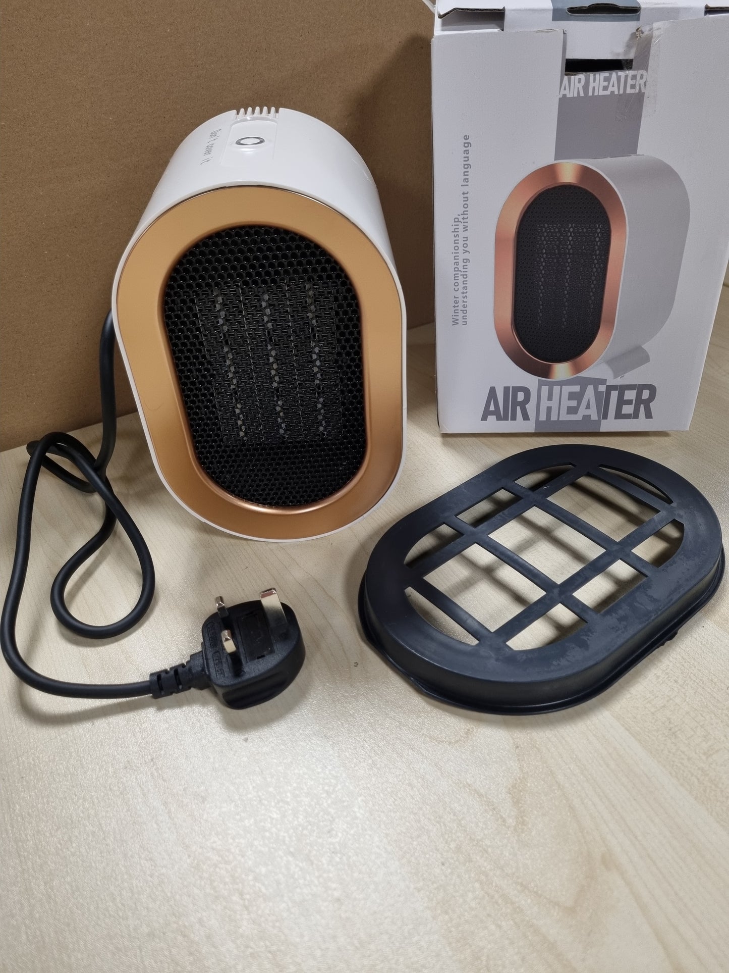 220621 - Ngrohës Qeramik Portativ 1200W, Ngrohës Elektrik me Ventilator, 2 Mënyra të Sigurta, Kursim Energjie, Mbrojtje nga Mbinxehja dhe Animi