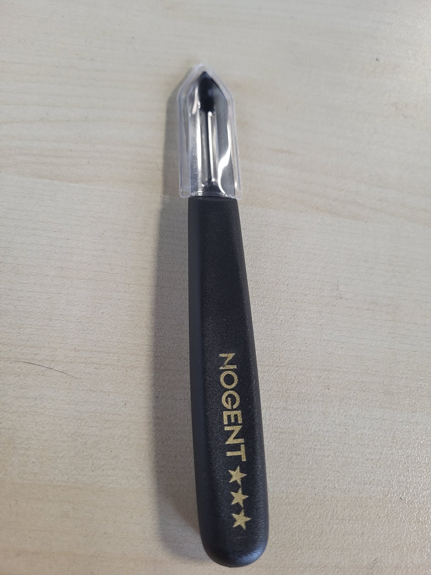 198913 - 01419K - Thikë Qëruese Profesionale me 2 Tehë, Çelik Inox, E Zezë, 9cm - Për Dorën e Majtë dhe të Djathtë, Për Qërimin e Perimeve dhe Frutave
