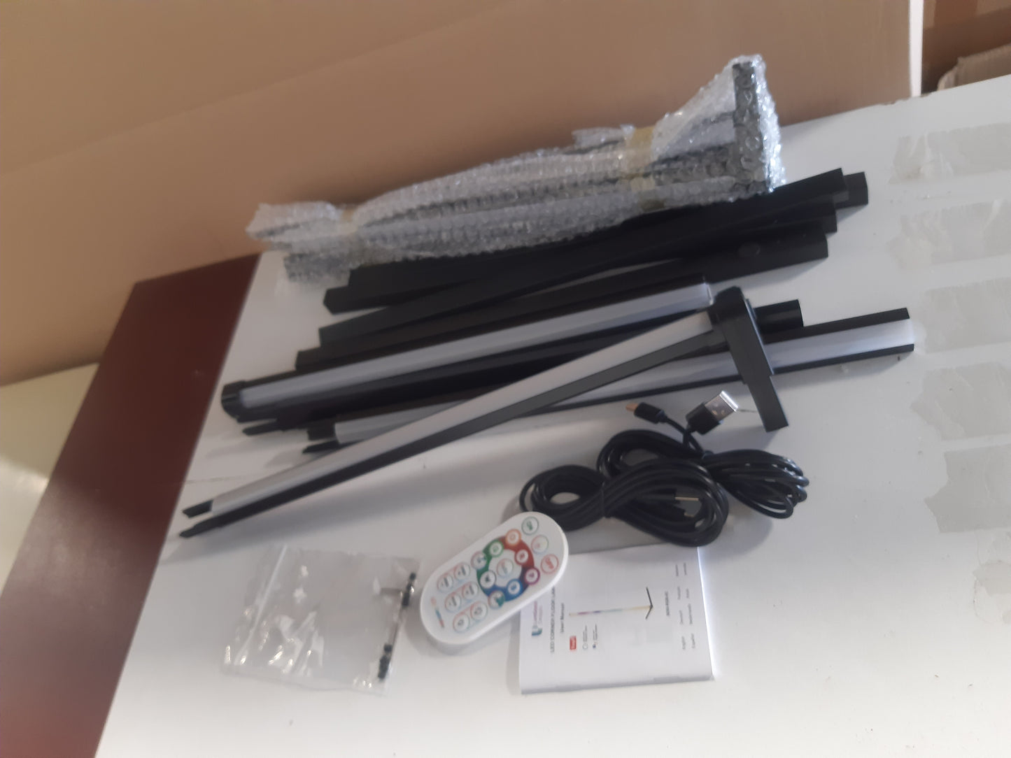 221416 - LUMINEXDESIGNS Llambë dyshemeje LED 150 cm, 2 copë, RGB, telekomandë, kontroll Alexa