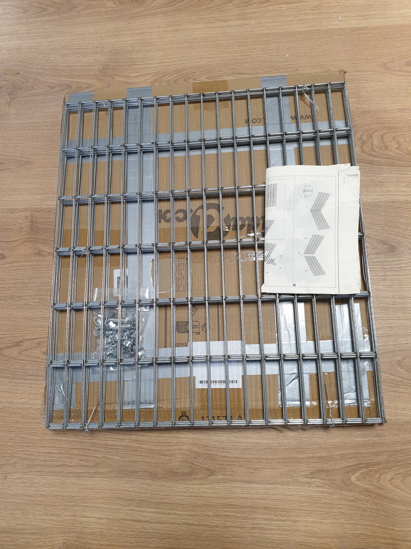 244360 - VIDA XL Kafaz për Kafshë të Lira me 8 Panele 54x60 cm i Galvanizuar me Hekur