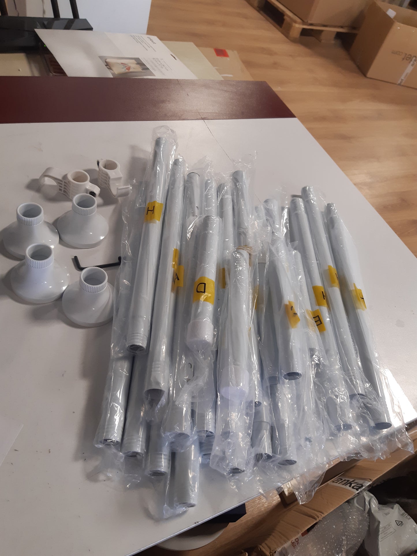 221682 - Kornizë ndarëse dhome e varur me shufër perdeje, Gjerësi 178 cm x Lartësi 317 cm, ekran privatësie