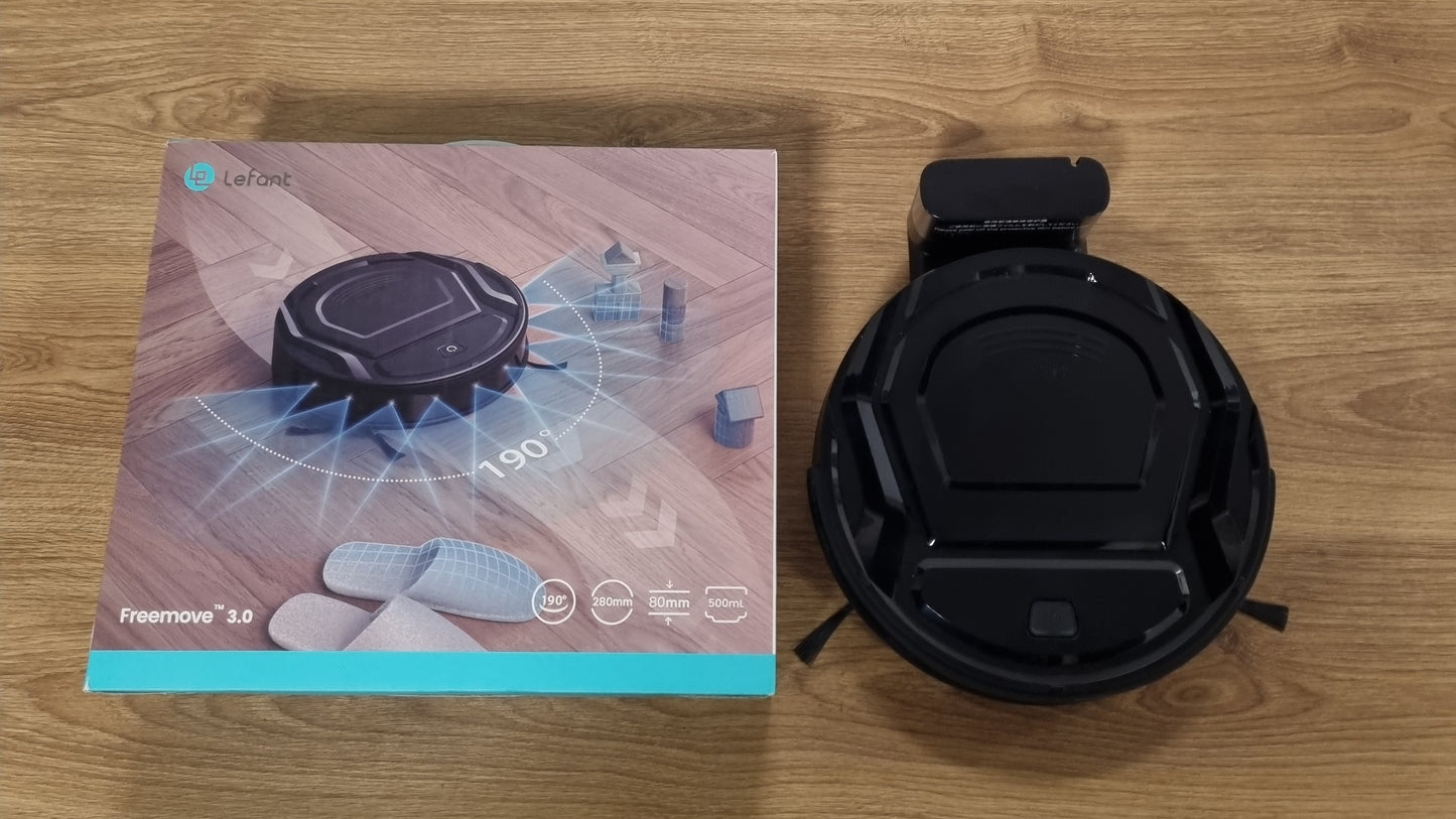 157011 - LEFANT ROBOT - Fshesë Robotike me Kapacitet Suge 2200Pa, Pa Ngatërresa, Trup i Hollë 7.6 cm, Vetë-Karikuese, Përkrah Wi-Fi/Aplikacion/Alexa, Kohë Punë 120 Minuta, 6 Modele Pastrimi, Ideal për Dysheme të Forta dhe Qime Kafshësh Shtëpiake