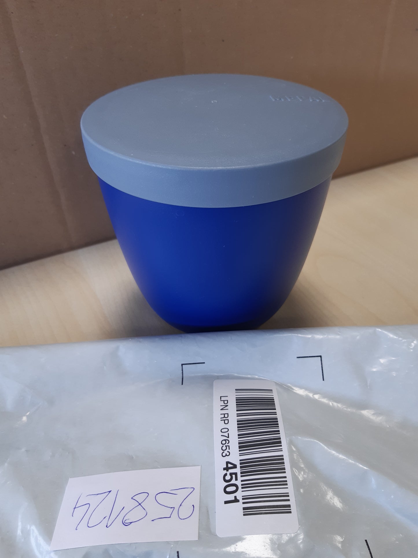 258124 - MEPAL Kutia e ushqimeve Ellipse 500ml, e përshtatshme për frigorifer, mikrovalë dhe lavastovilje, Blu e ndezur