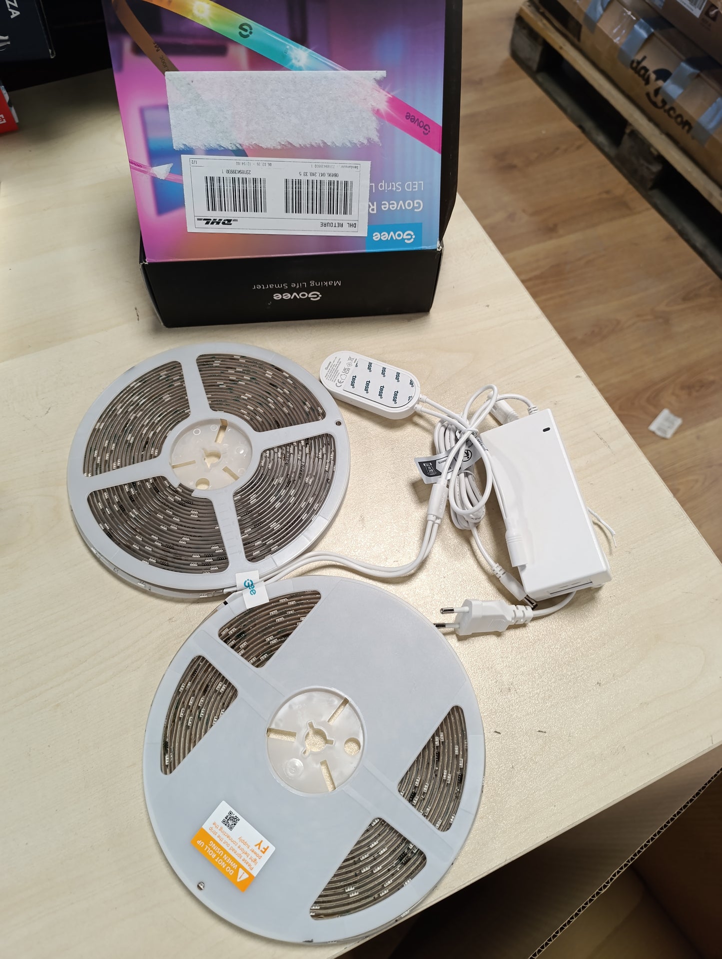 213160 - GOVEE Shirit LED RGBIC Pro 20m, Shirit LED inteligjent që funksionon me Alexa dhe Google Assistant, Kontrollohet nga aplikacioni, 2 rrotulla me shirit 10m