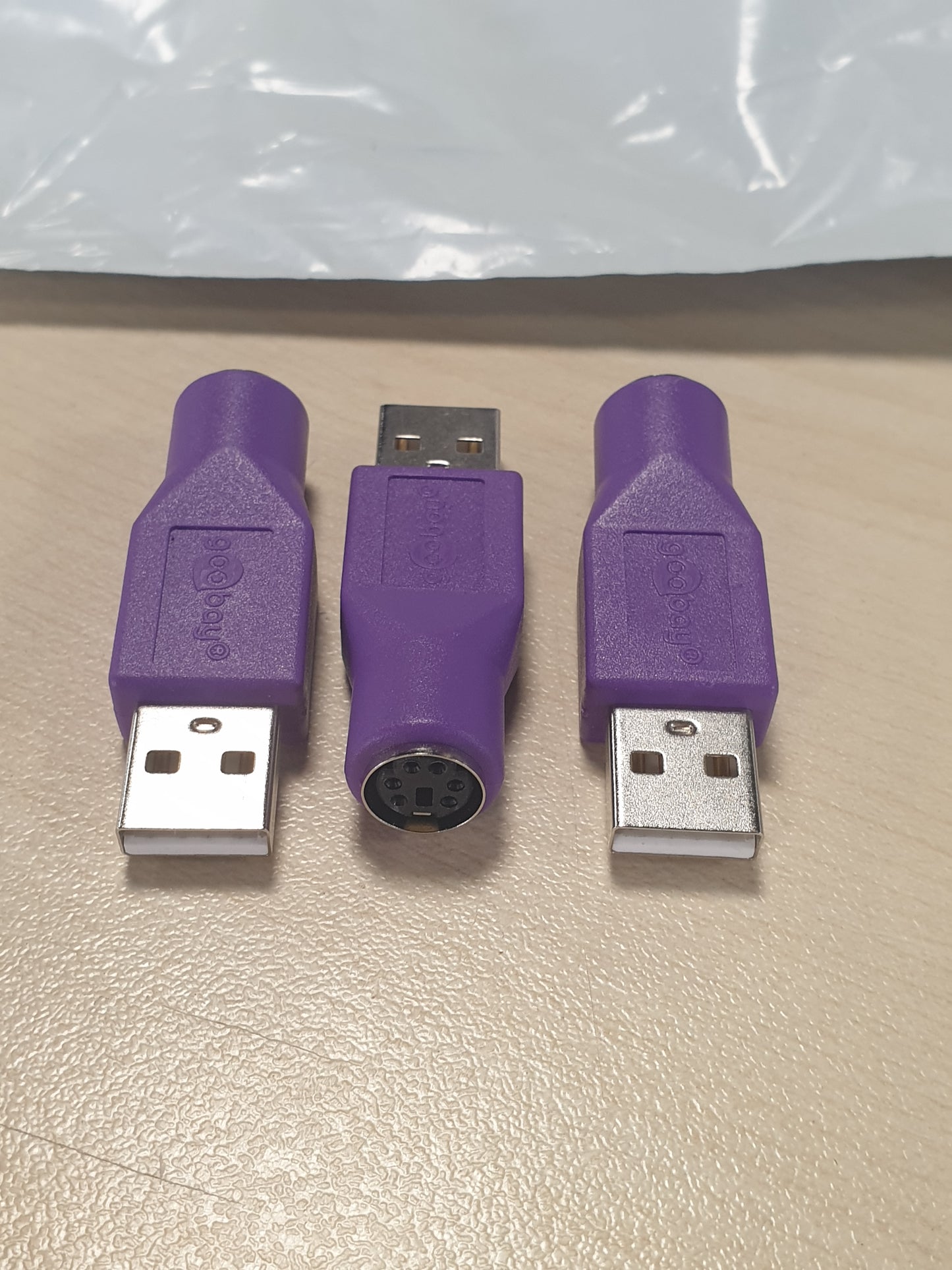 267502 - GOOBAY 68918 Adaptor PS/2 në USB, Mini-DIN 6, vjollcë