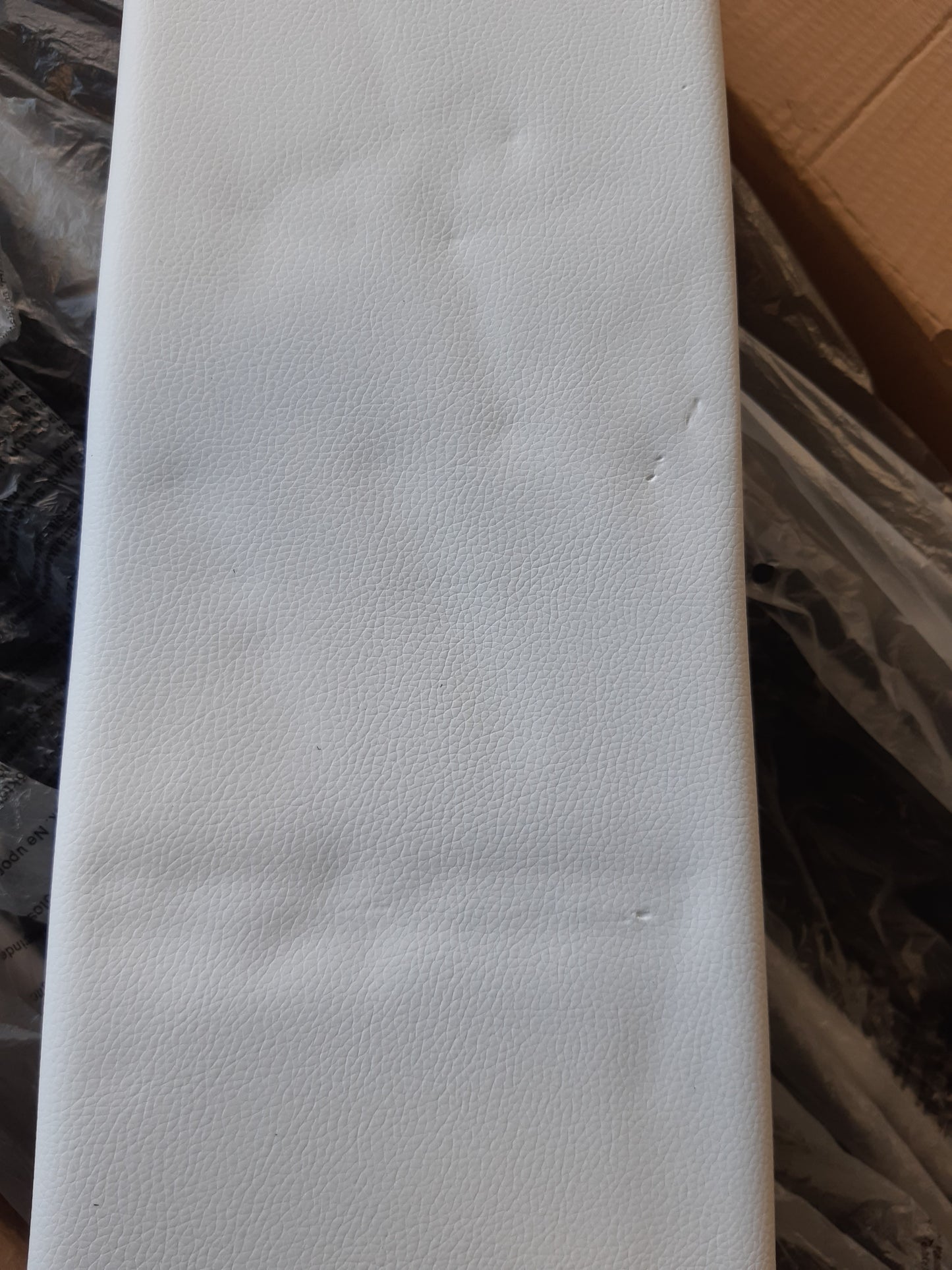 265364 - vidaXL Kornizë Shtrati 100×200 cm prej Lëkure Artificiale – E Bardhë