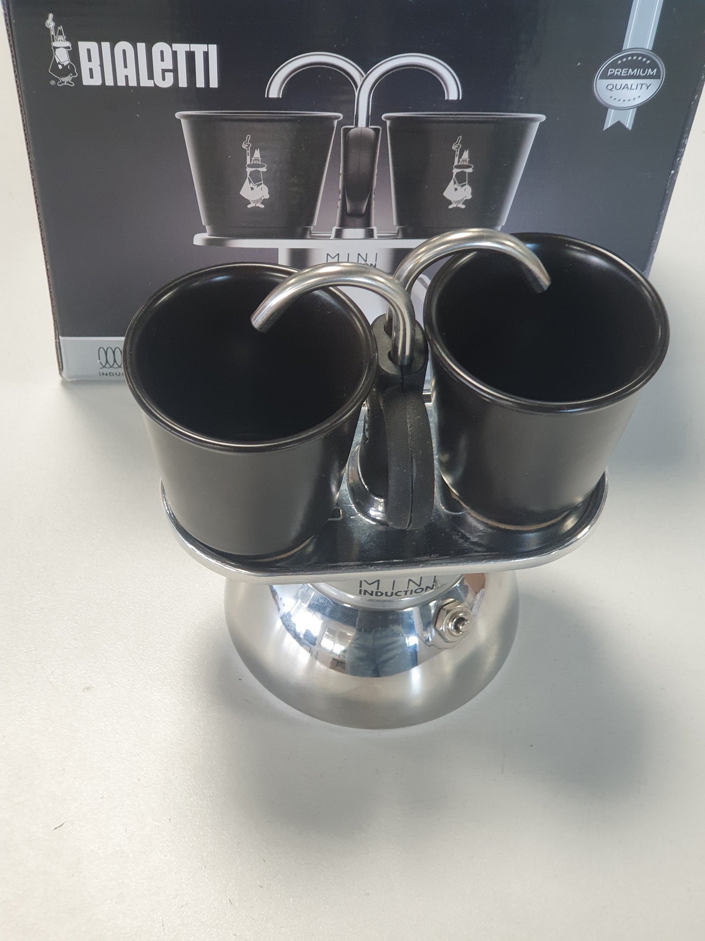 226407 - BIALETTI Makinë kafeje me induksion Mini Express, 2 filxhanë (100 ml), e zezë