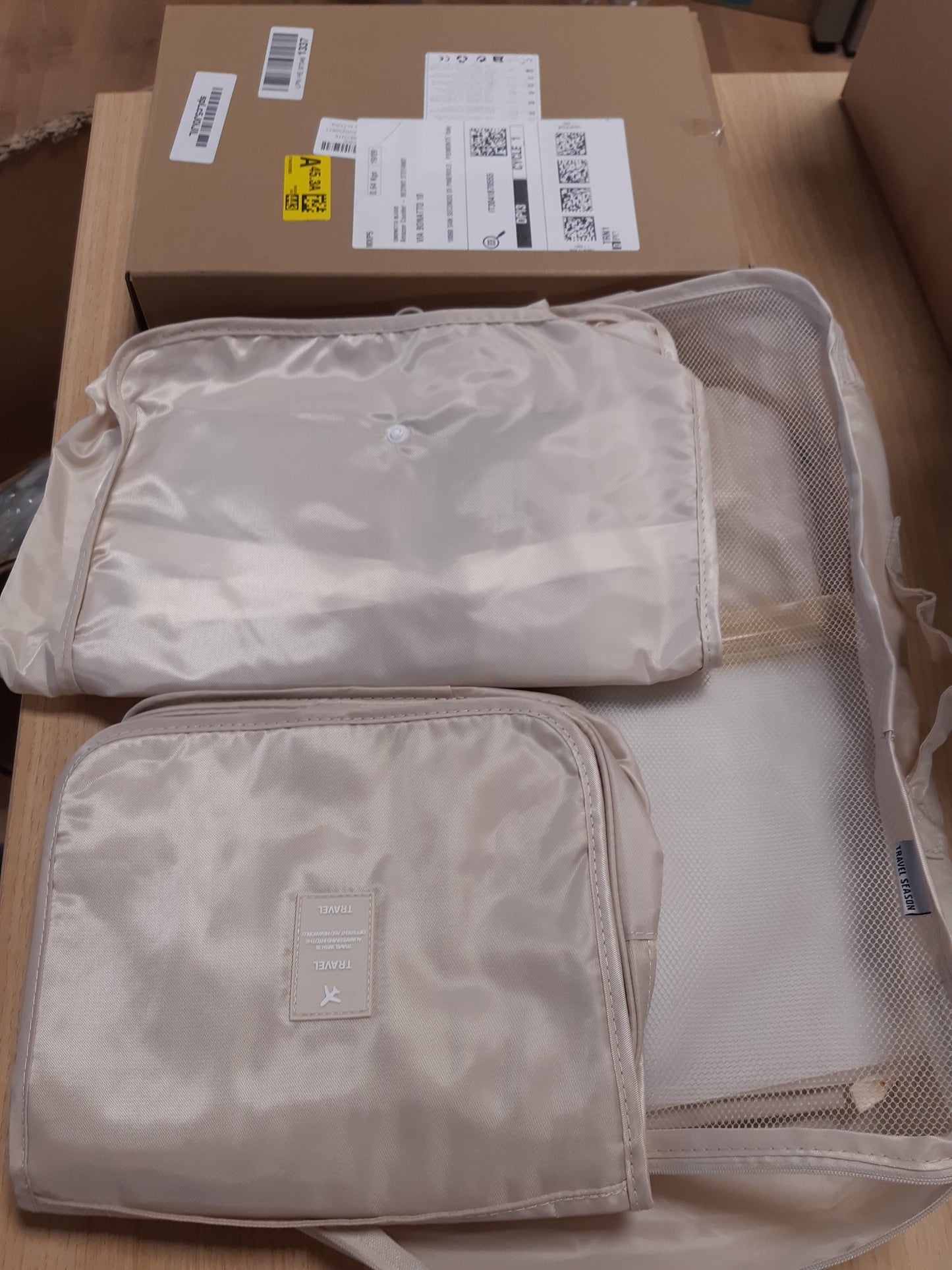 137879 - ORGANIZUES VALIXHESH Kaki me 11 pjesë, për bagazhe udhëtimi dhe pushime