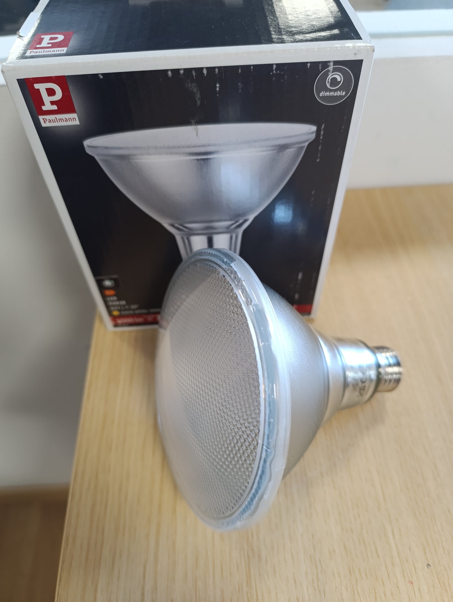 228802 - PAULMANN LLAMBË LED 28826 PAR38 1000LM 13.8 WATT ME NDRICIM TË RREGULLUESHËM, LLAMBA ARGJENDI 3000 K E27
