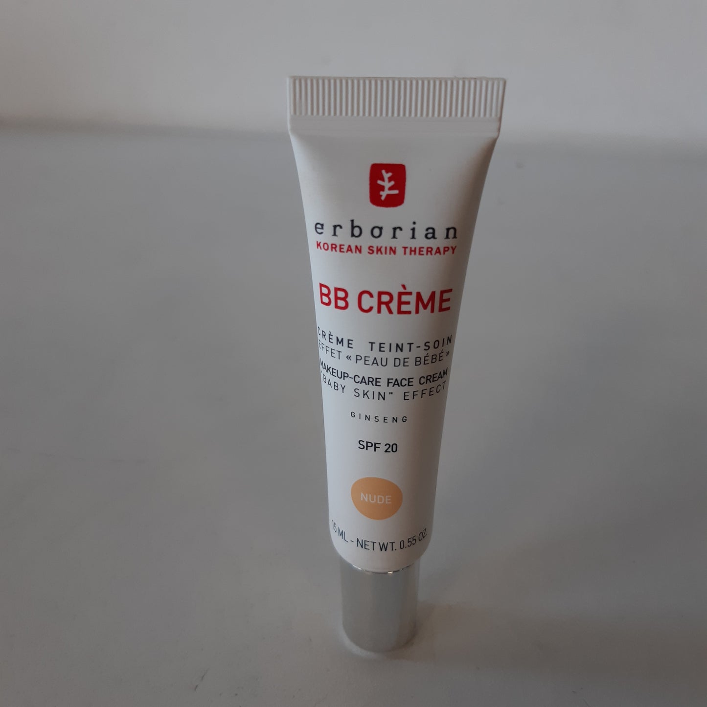 215329 - ERBORIAN Krem BB me Xhensen, Kujdes Korean për Fytyrën 5-në-1 me SPF 20, Ngjyrë Nude, 15 ml