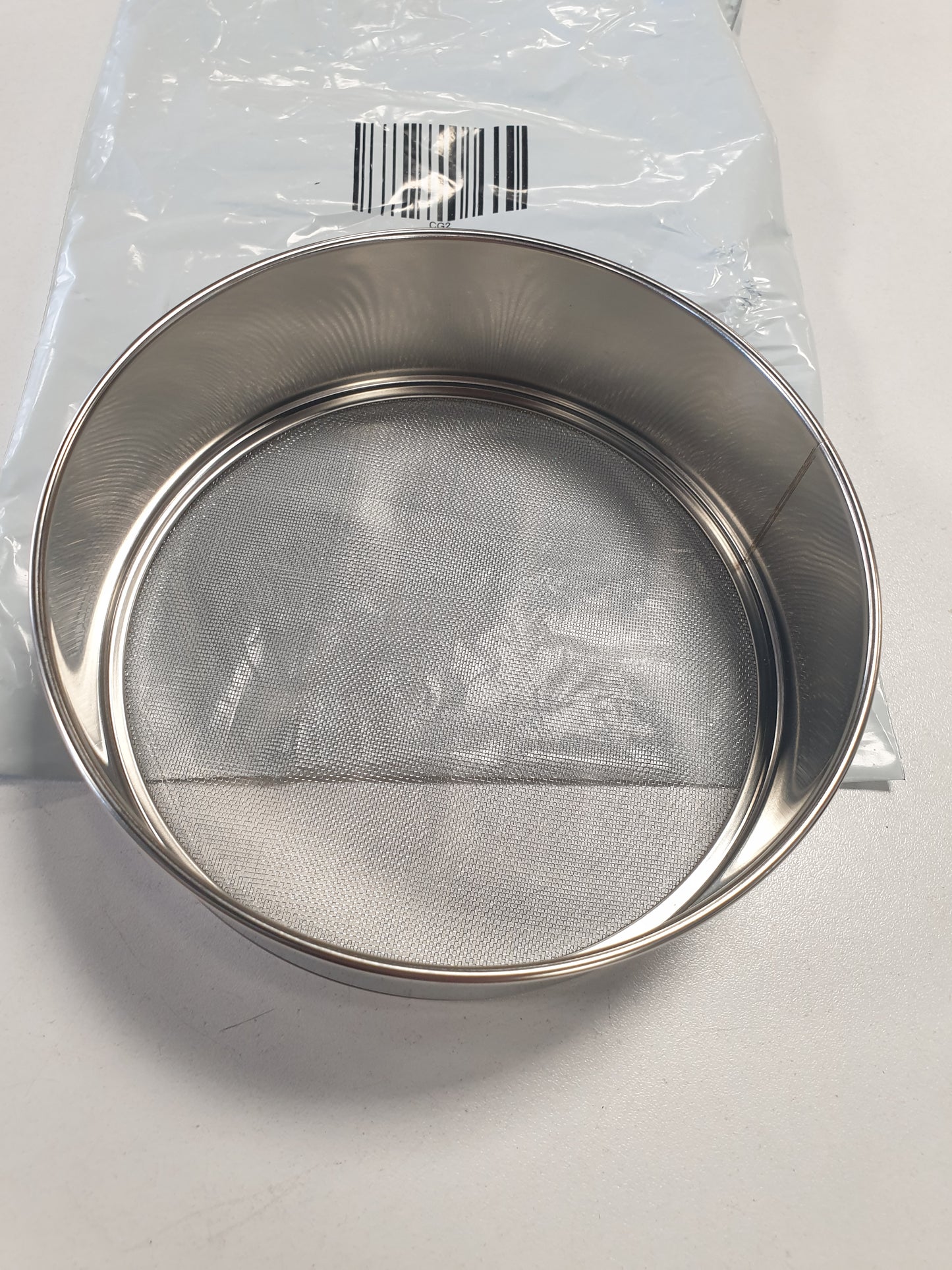 229992 - SITËS MIELLIT PROFESIONAL I RRUMBULLAKËT PREJ ÇELIKU INOX (15.2 CM, ÇELIK 18/8) (40 RRJETË)