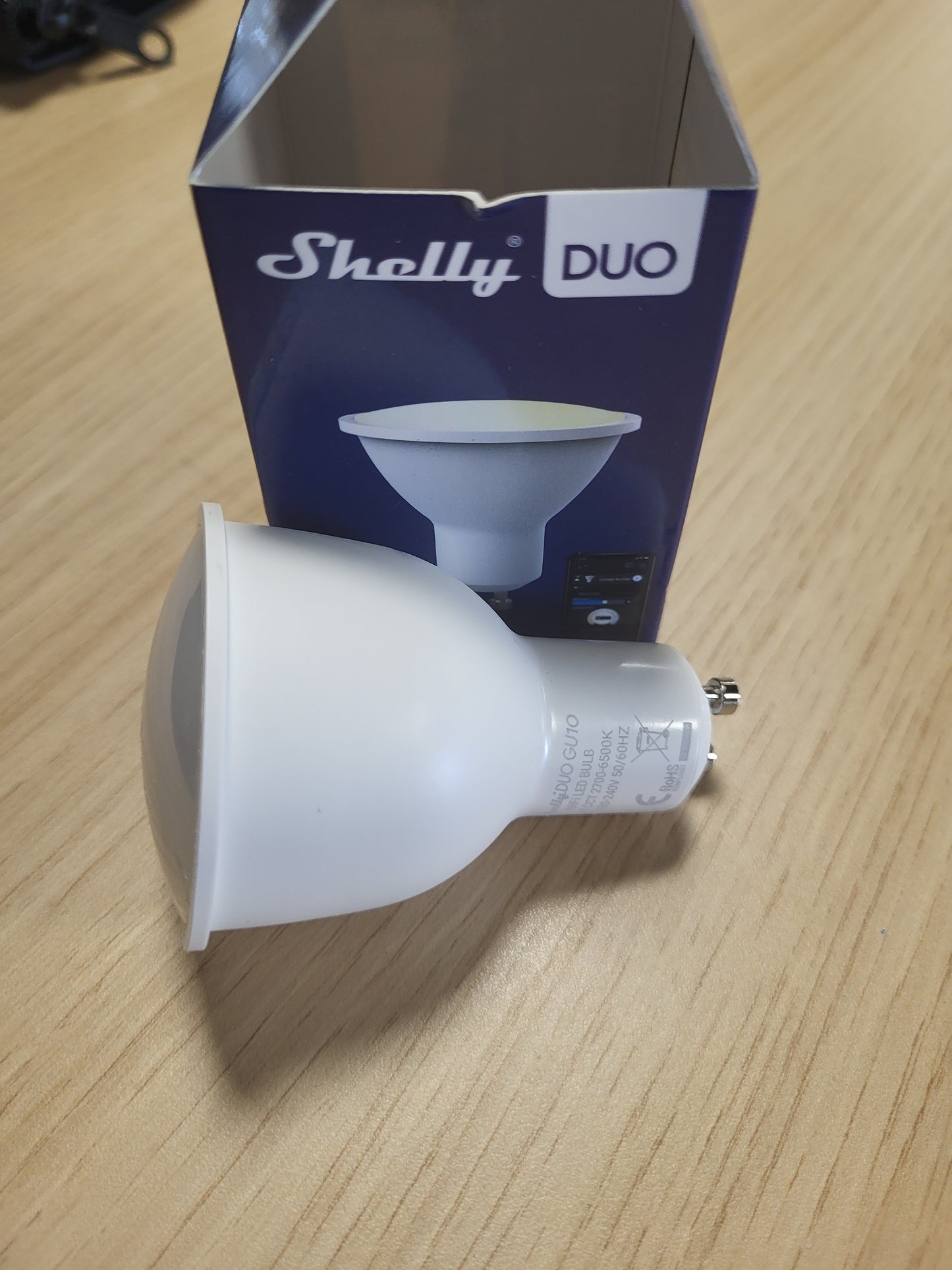 167871 - SHELLY Llambë LED Duo Smart Home me errësim GU10, komandë dixhitale via Wi-Fi dhe aplikacion, 5W, 100-240V AC, 400LM, e pajtueshme me Alexa dhe Google Home, ton i ngrohtë dhe i ftohtë i bardhë