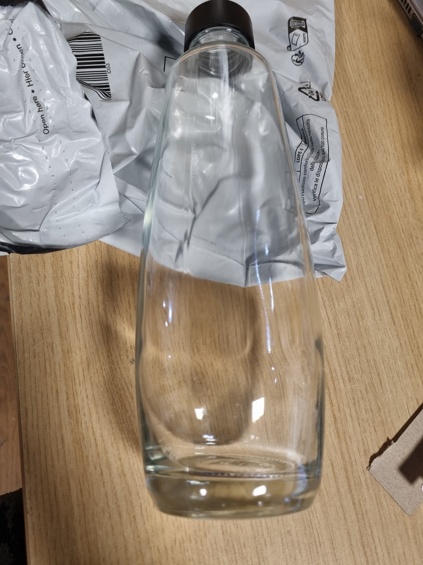 224195 - KARAFË QELQI SODASTREAM PËR PAJISJE DUO PËR UJË TË GAZUAR DHE SODË | I SIGURT PËR LAVASTOVILJE | TRANSPARENT
