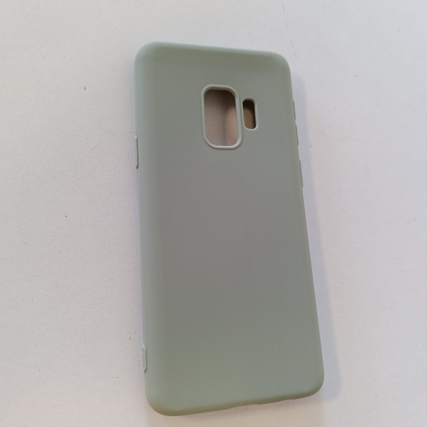 267454 - kwmobile Mbrojtëse e përputhshme me Samsung Galaxy S9 - mbulesë silikoni e butë TPU - gri-jeshile