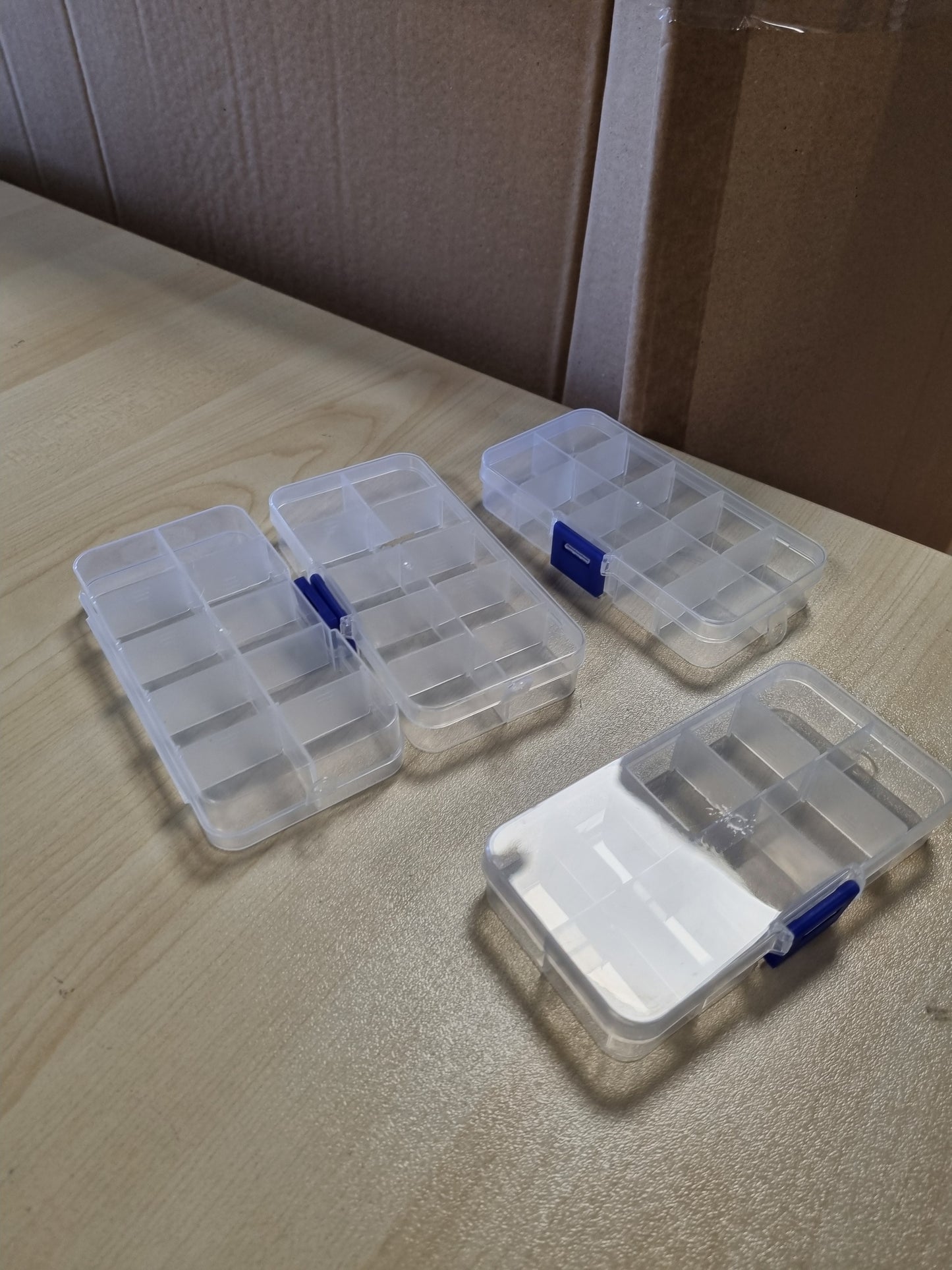 202855 - GENTPOVTH Organizues dhe Kuti Renditëse për Pjesë të Vogla, Sëti prej 6 Copësh, Kuti e Fortë Ruajtjeje prej Plastike me Kapak, Kuti Ruajtjeje Transparentë në formë Rrjetë për Rruaza, Fara, Vida dhe Bizhuteri
