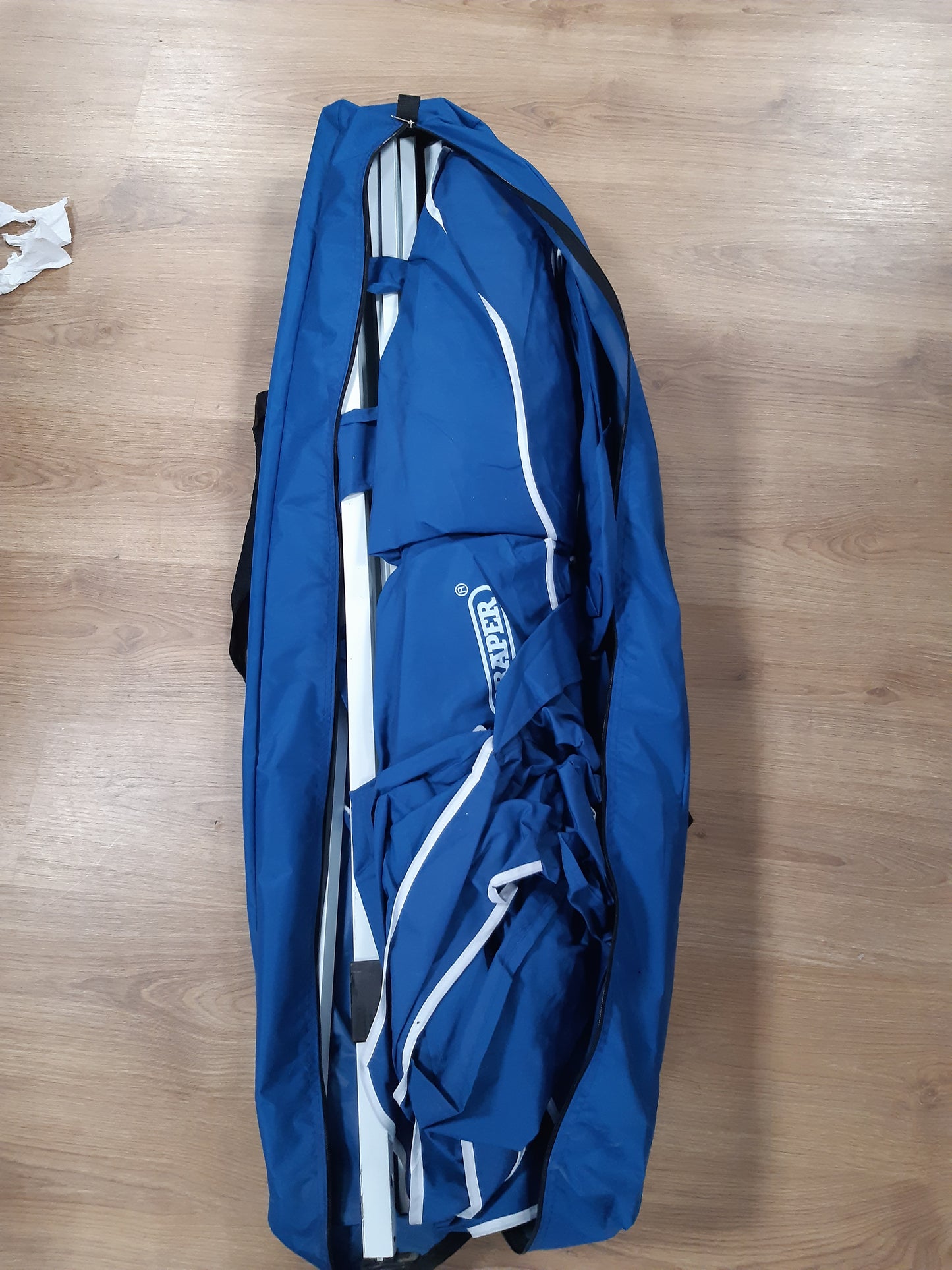 204038 - DRAPER 76940 Gazebo i Palosshëm 3m x 3m, Në Ngjyrë Blu