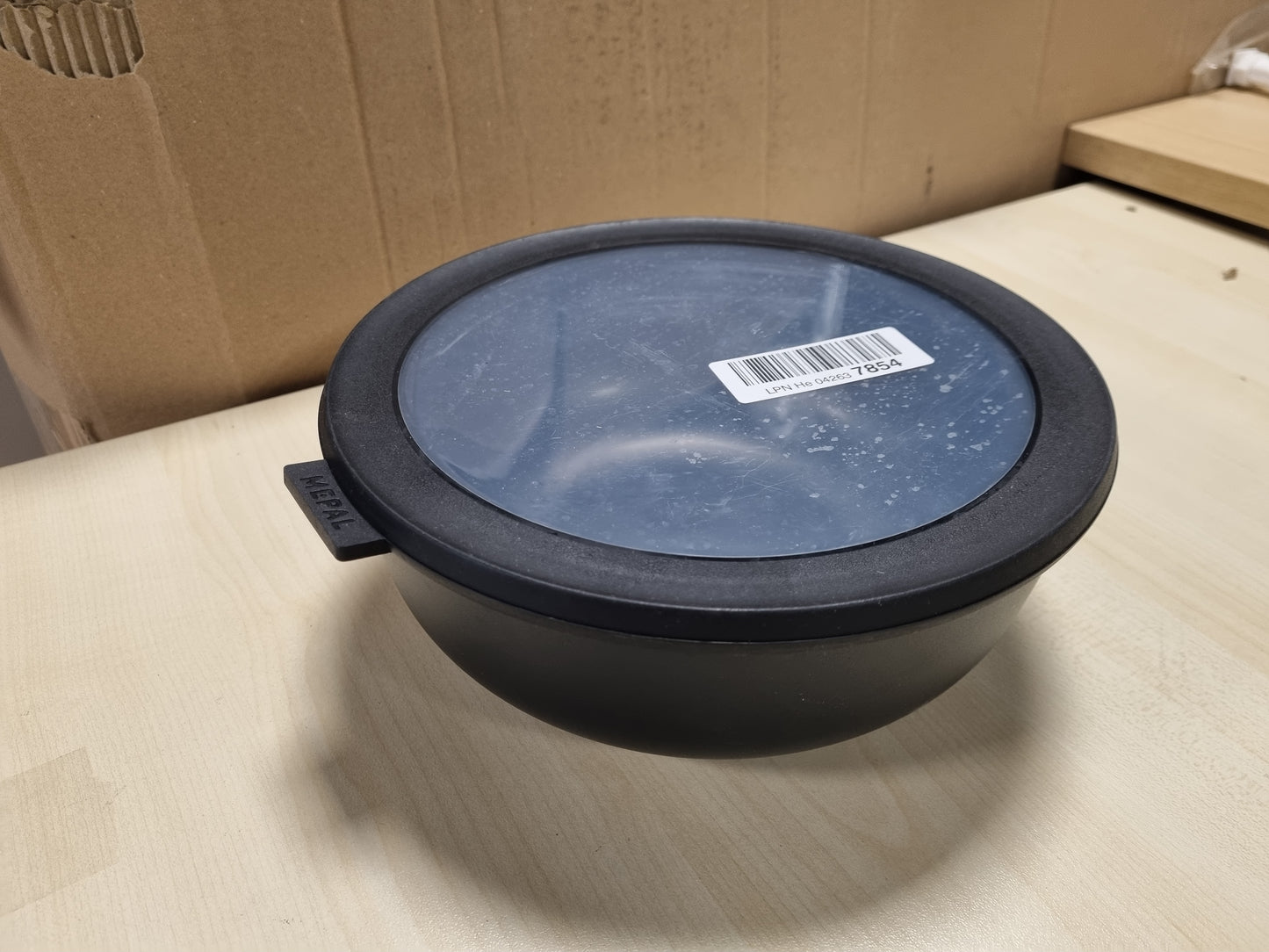 242003 - MEPAL - Multi Bowl Rrethor i Rrumbullakët - 2250 ml - E zezë nordike - Ena e përshtatshme për mikrovalë dhe frigorifer - Enë për ruajtjen e ushqimit