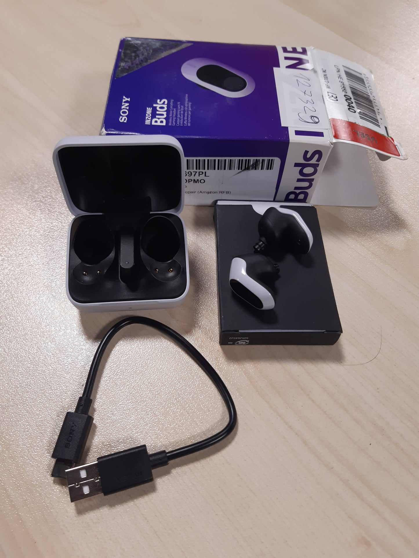 127329 - SONY Inzone Buds - Kufje Wireless për Lojëra, Mikrofon AI, Tingull Hapësinor 360°, me Anulim Zhurme, Dongle me Latenci të Ulët, të Bardha, të Përshtatshme për PC dhe PS5
