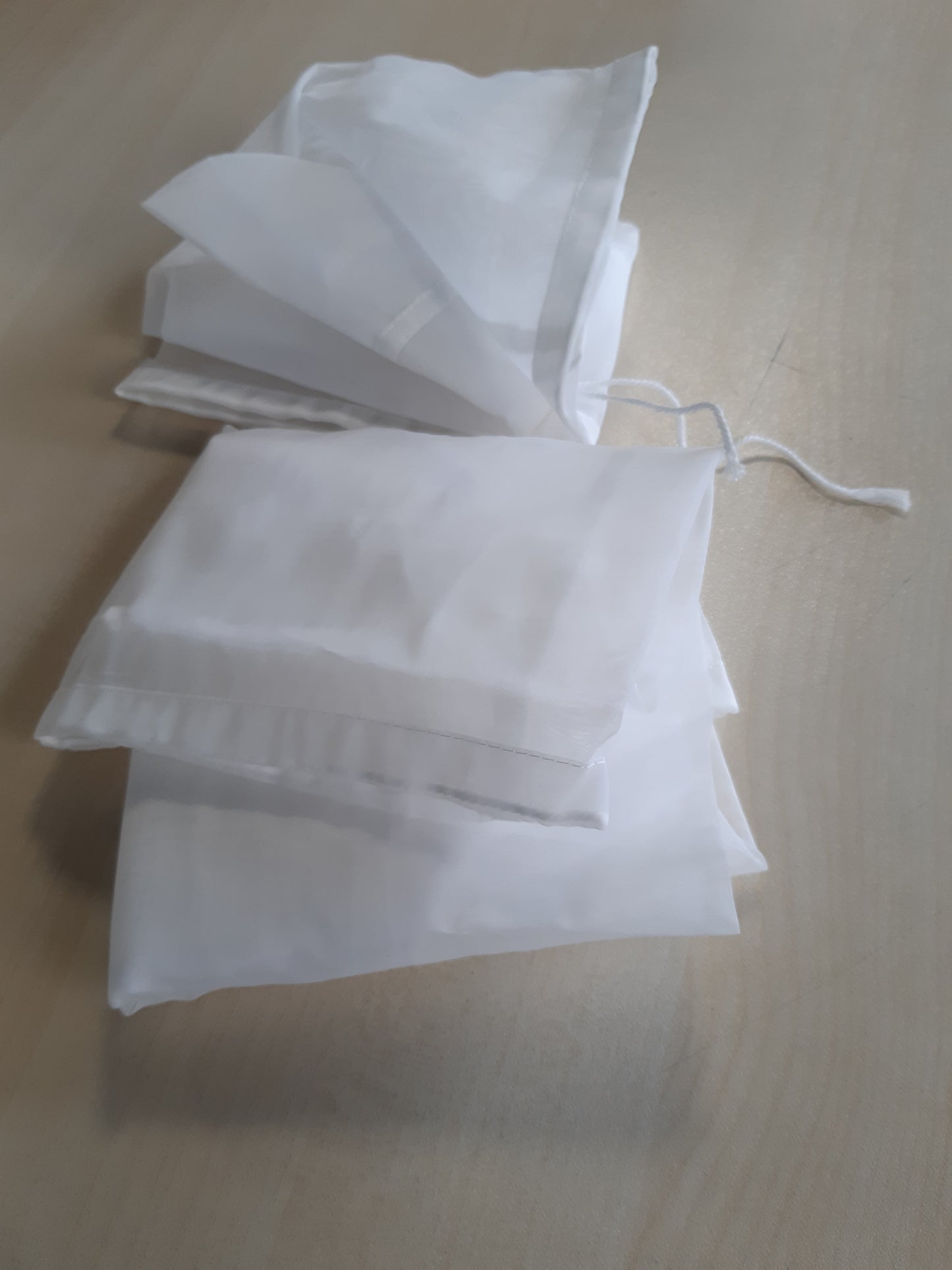 254164 - UMCHU Set me 3 qese qumështi arrash prej najloni 200 rrjetë, leckë filtri/pëlhurë kulluese me rrjetë të hollë, të lahet, për qumësht arrash, lëng frutash, lëng perimesh (30 x 20 cm)