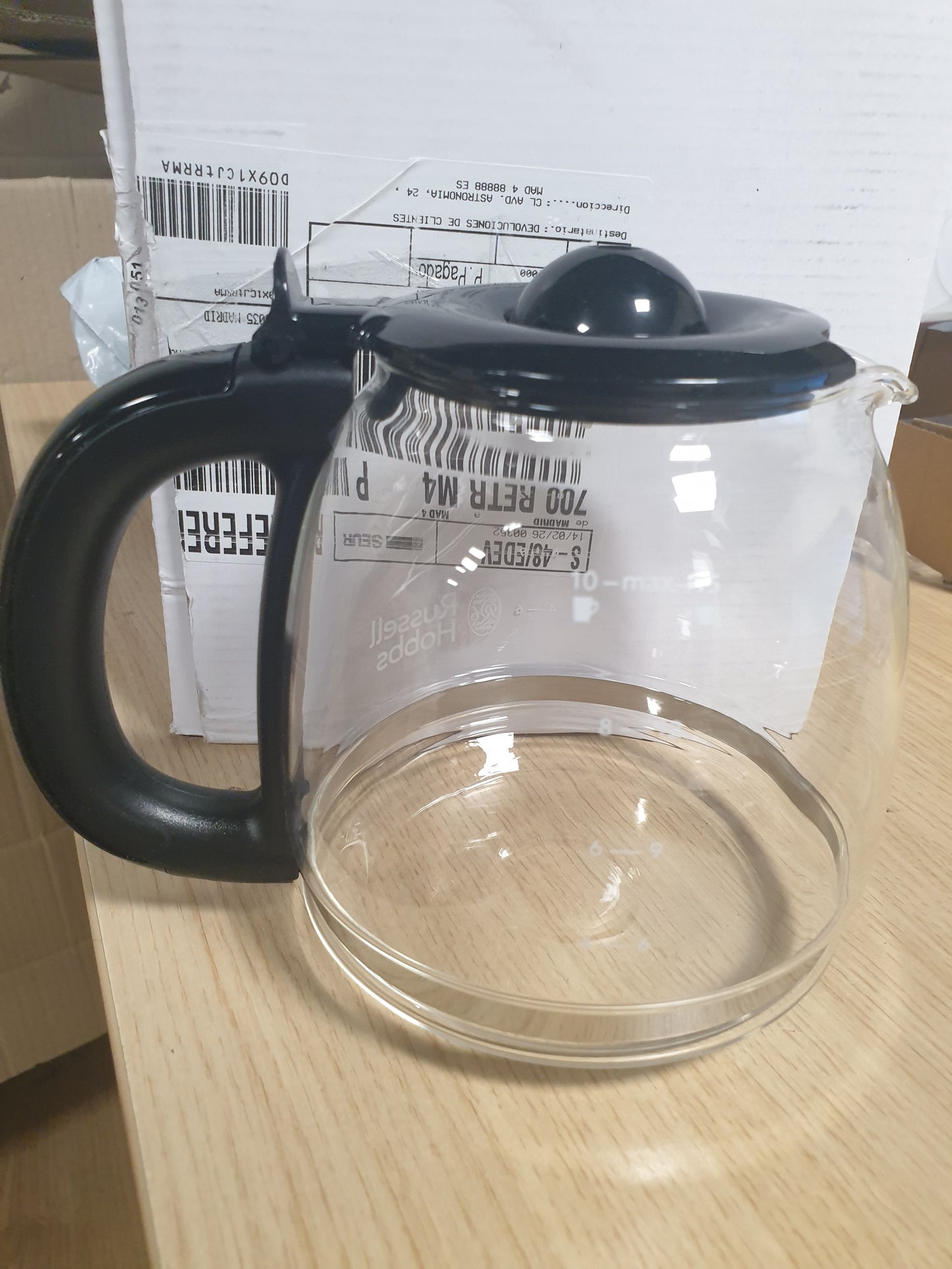 251641 - Russell Hobbs Karafe qelqi për Adventure 24010-56 / Colours+ Digital 24031-56, 24033-56, 24034-56 / Victory 24030-56, 700214