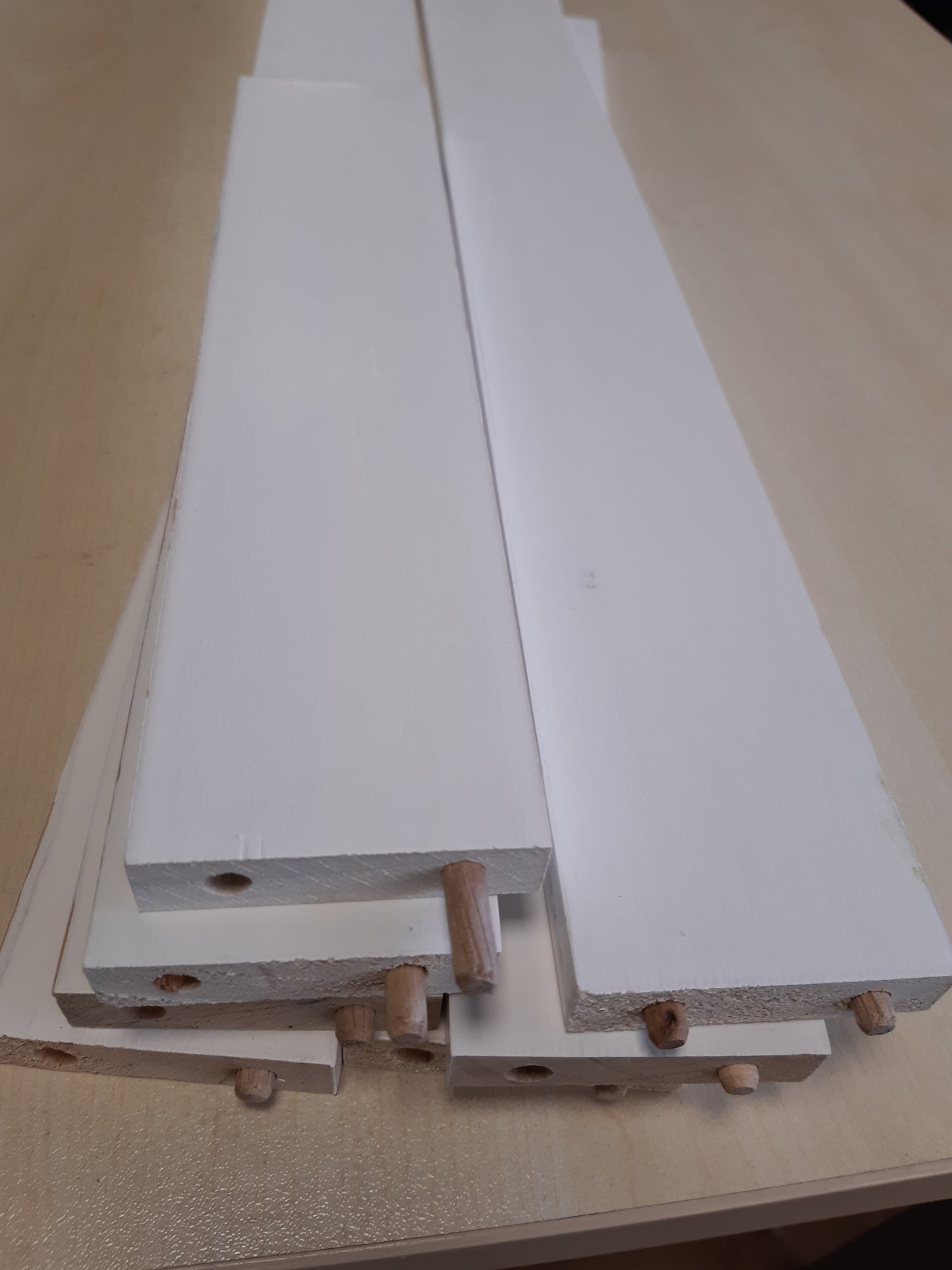 280540 - VIDA XL Divan i Mesëm me Jastëkë, 2 copë, Dru Pishe të Bardhë