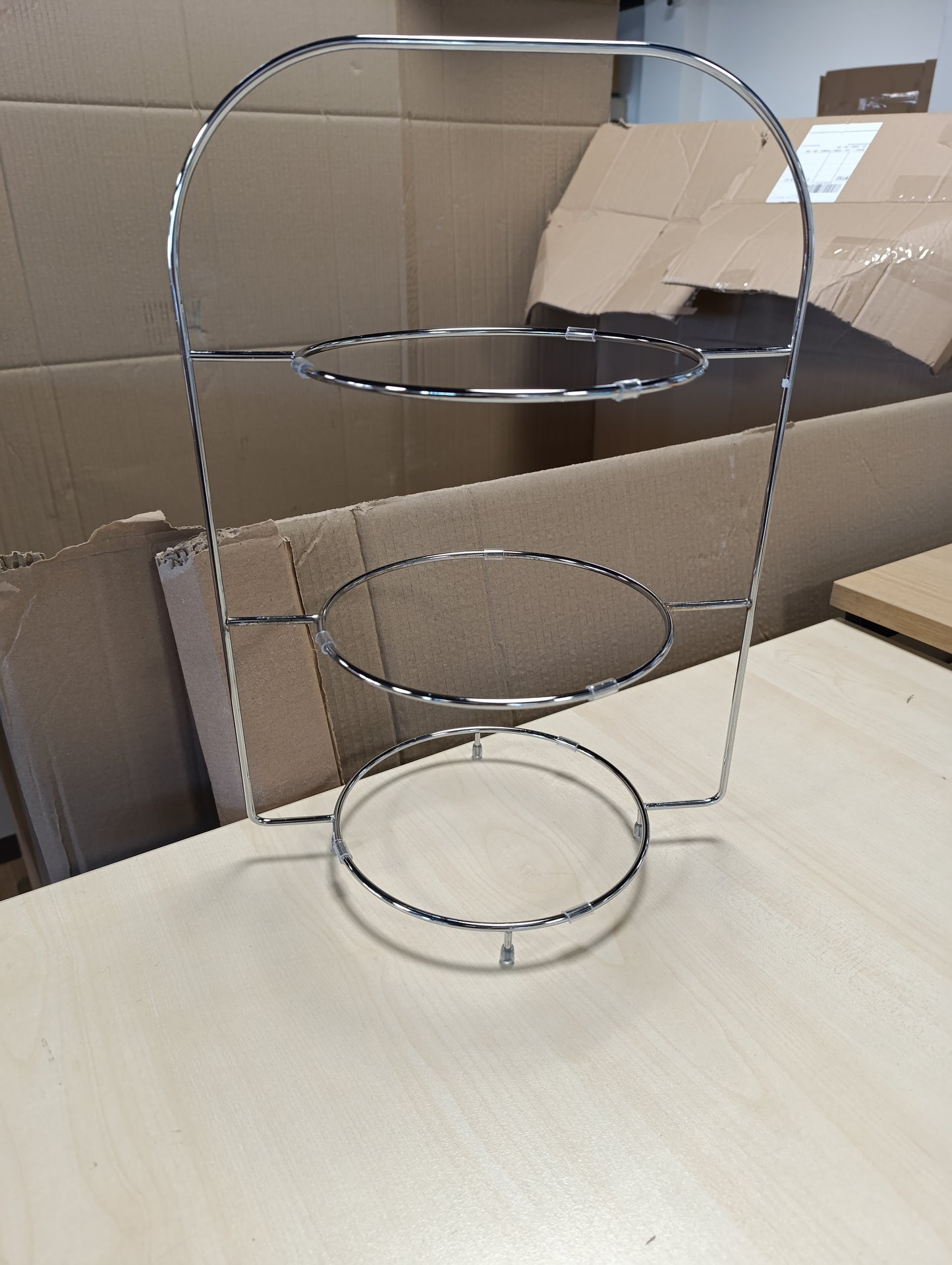 217698 - VILLEROY & BOCH - Stendë Servimi Anmut me 3 Kate, çelik inox, për pjatat, për bufet, dreka të mëngjesit, fruta ose ëmbëlsira