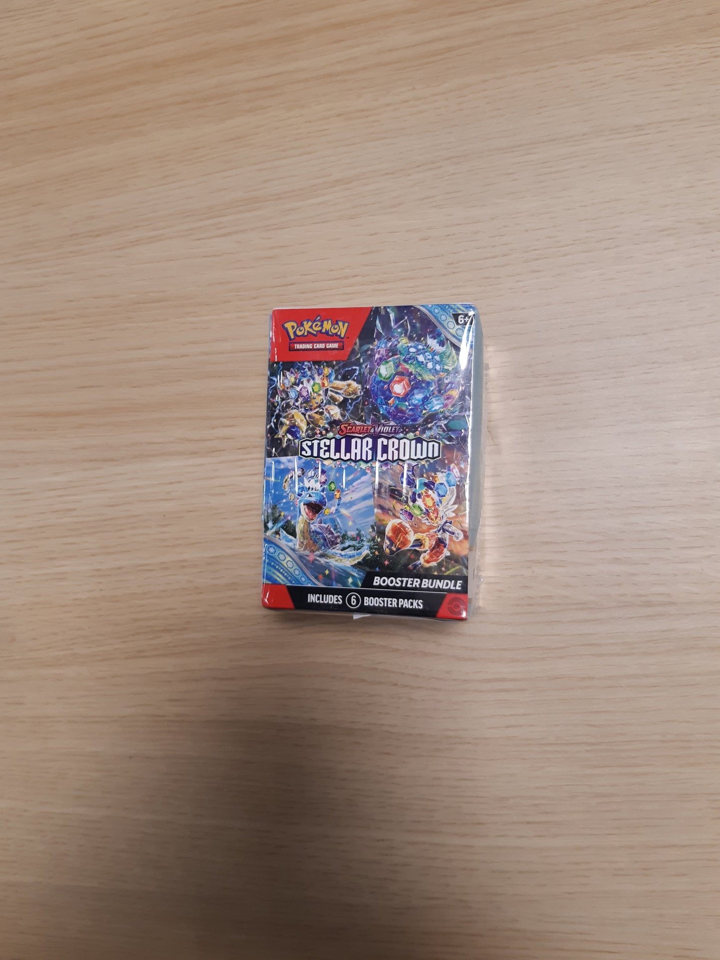 14641 - Pokemon TCG: Scarlet & Violet—Pako Përforcuese e Kurorës Yjore (6 Paketa Përforcuese)