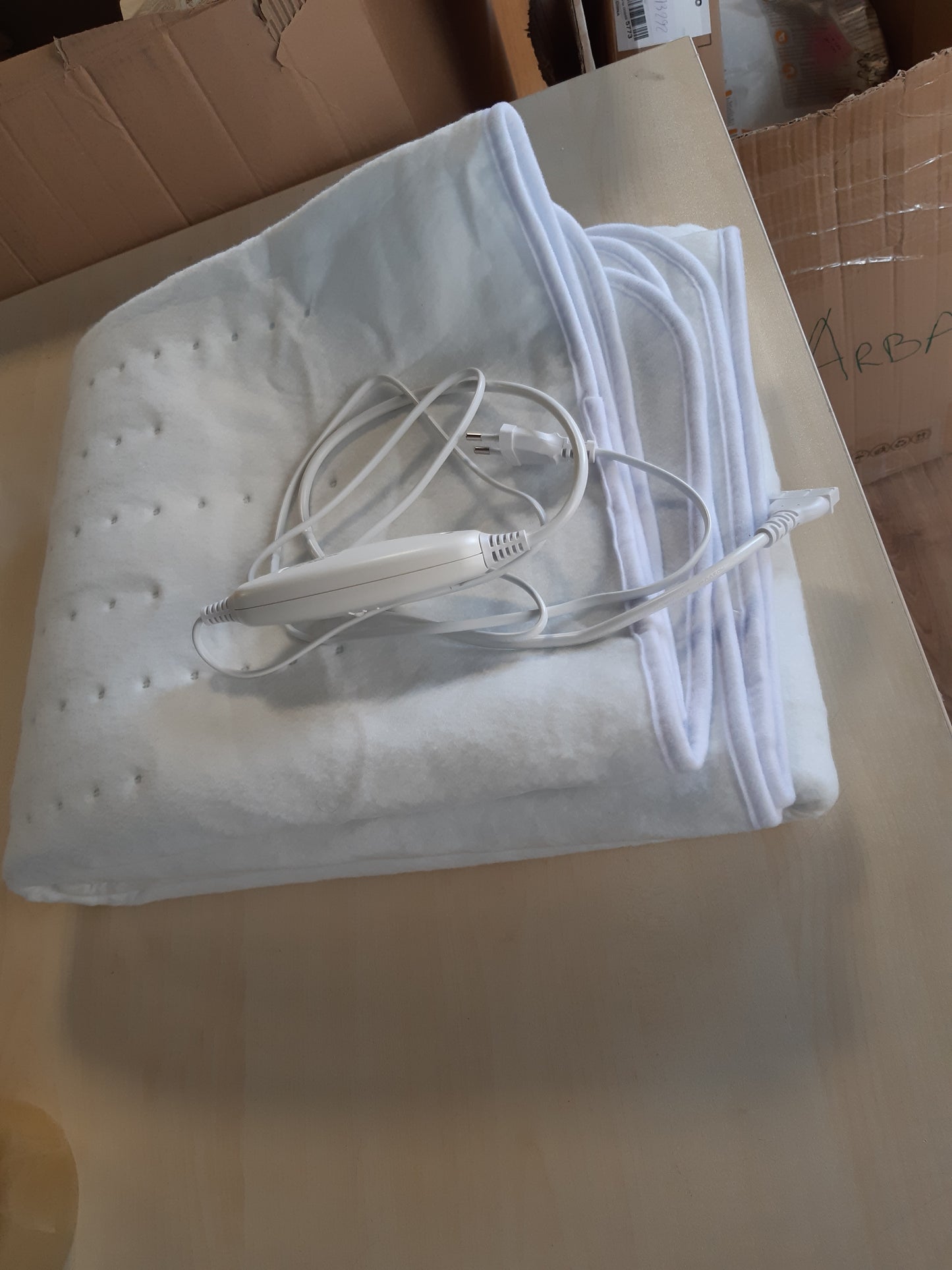 213292 - TODECO Mbulesë dysheku elektrik me ngrohje të dyfishtë, 160x140cm, 120W, 2 panele kontrolli, 3 cilësime temperature, e larëshme
