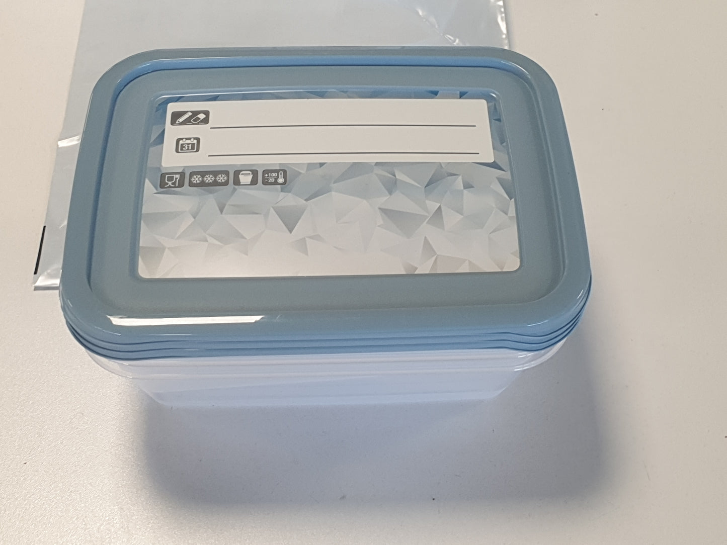 225267 - MIA MAGIC ICE Set enësh ngrirëse keeeper me 3 pjesë - Kapakë që shkruhen, 3 x 1.25 L, Dimensionet 20.5 x 15.5 x 6.5 cm, Blu Nordike