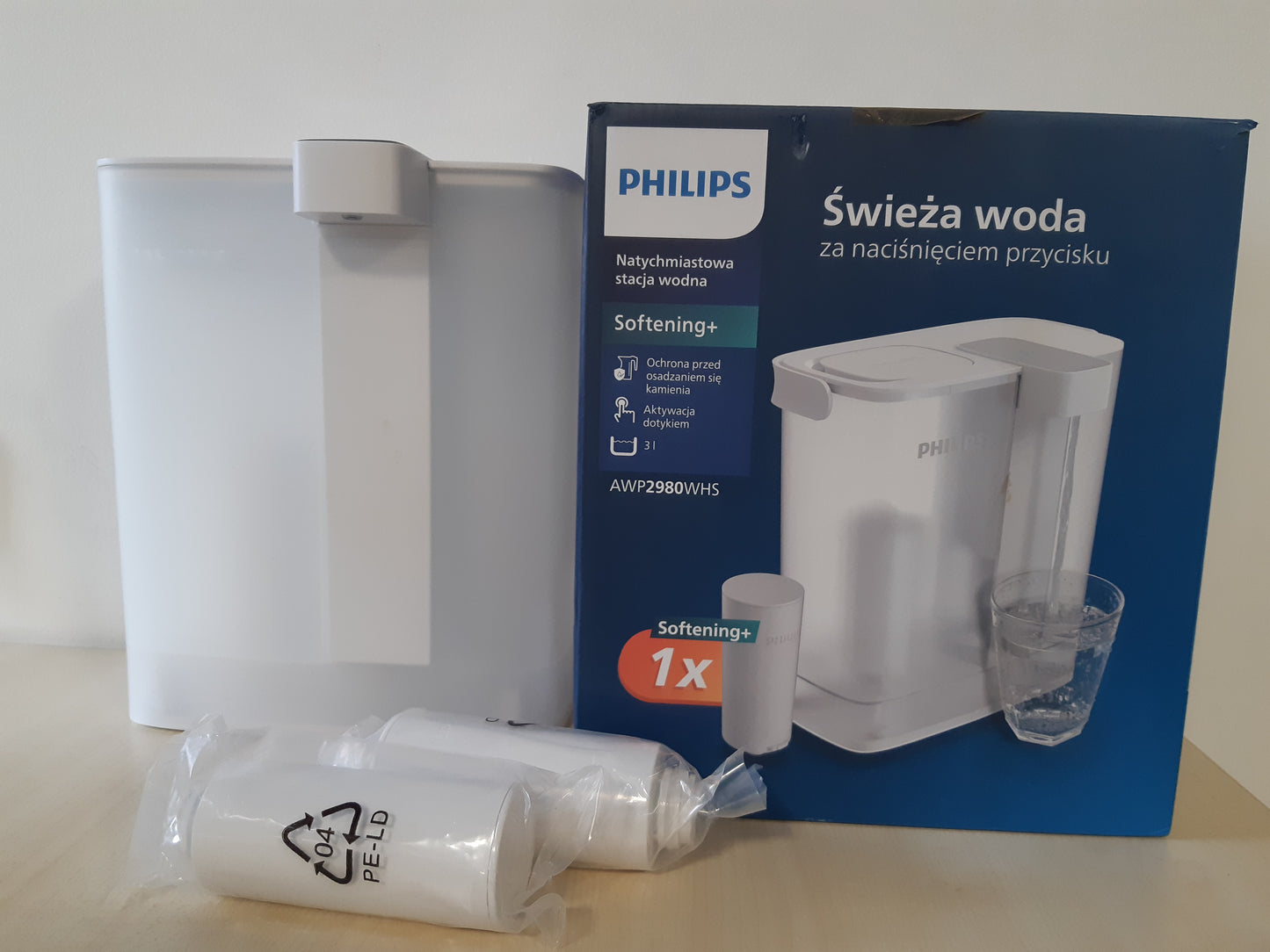 135256 - PHILIPS Bronza Uji me Filtër të Menjëhershëm, 3L – Zvogëlon Gëlqeren dhe Klorin, Përmirëson Shijen e Pijeve të Nxehta – 3x Anti-kalc + Filtër