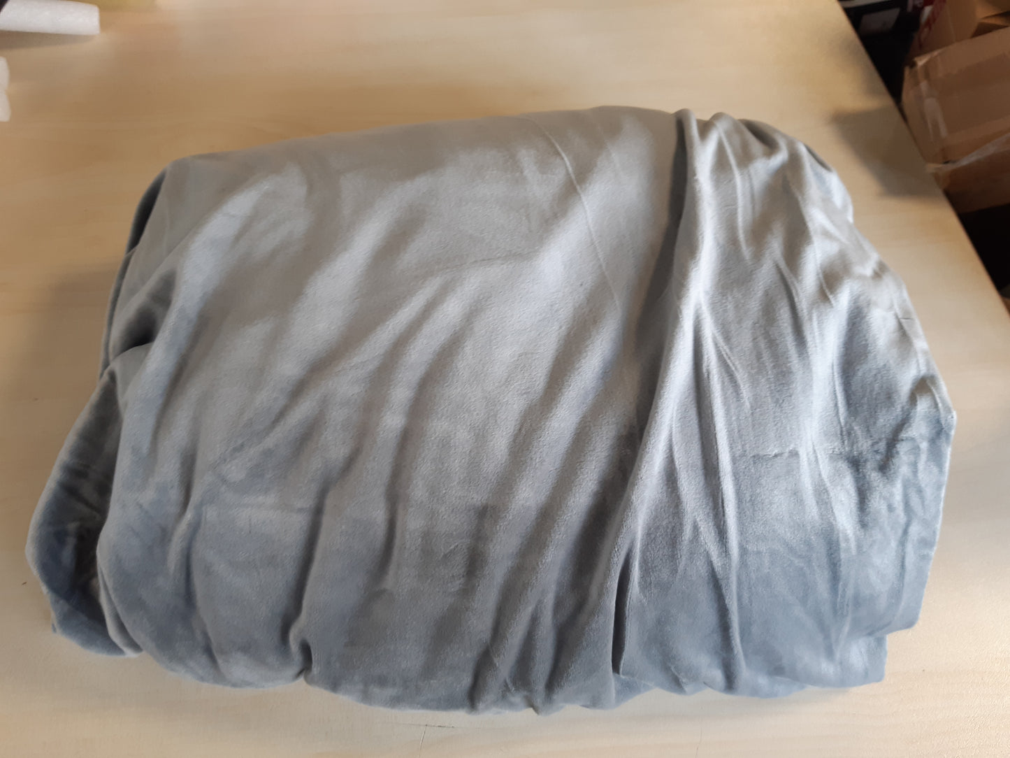 167622 - CYCMACO Mbulesë Divani 3-Vende, Material Kadhife, Elastike me Mbështetëse Krahu, Kundër Rrëshqitjes, Rezistente ndaj Qimeve të Kafshëve Shtëpiake, e Larëshme, Gri e Çelët