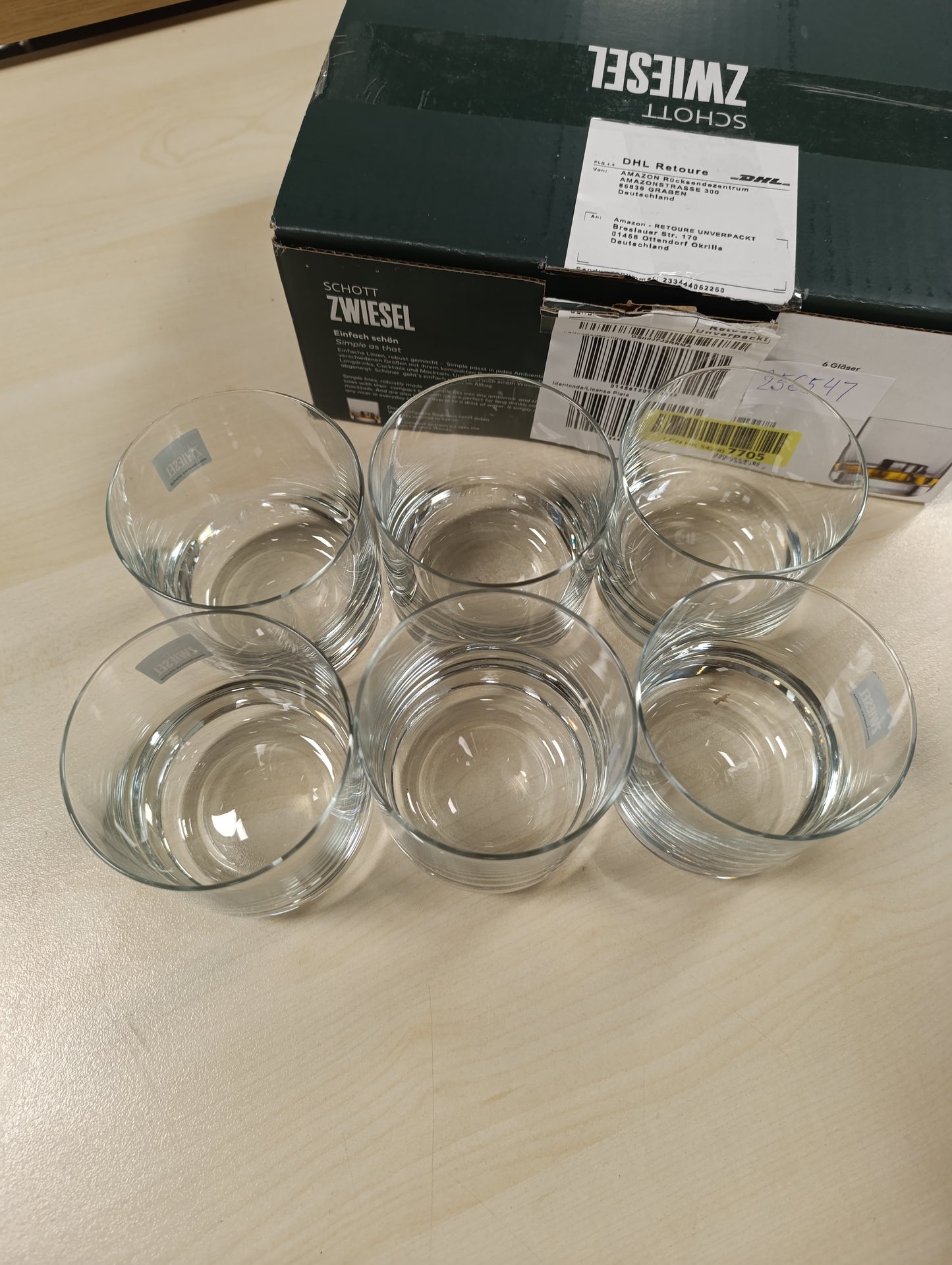 256547 - SCHOTT ZWIESEL Set i thjeshtë me 6 gota për uiski, gota për uiski dhe pije alkoolike të bëra prej qelqi kristali Tritan, e sigurt për lavastovilje, 123664