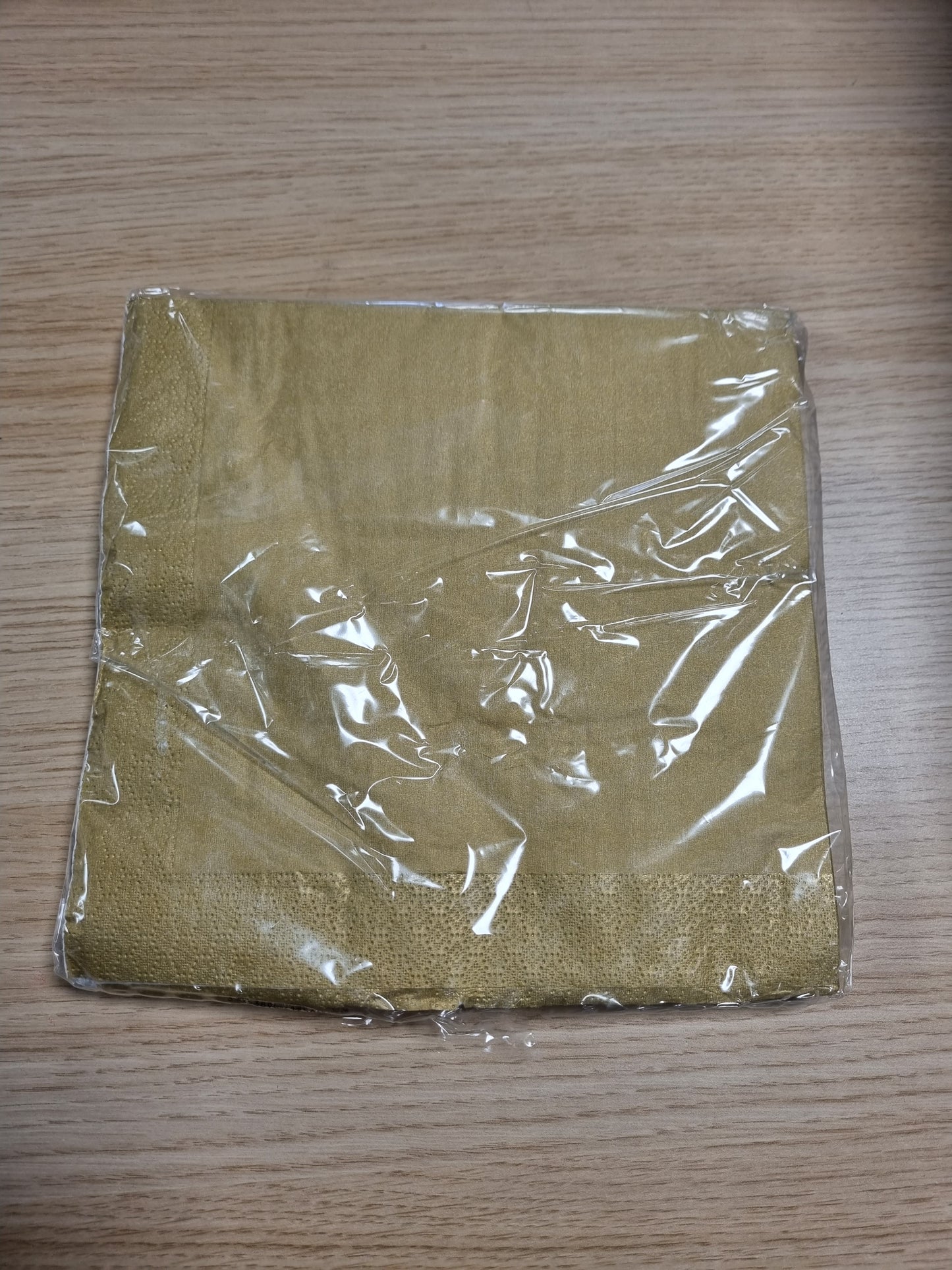 190589 - PËCETA LE NAPPAGE Fleta të Artë Metalike, nga Pambuku i Celulozës, 20 copë, madhësi 40 x 40 cm