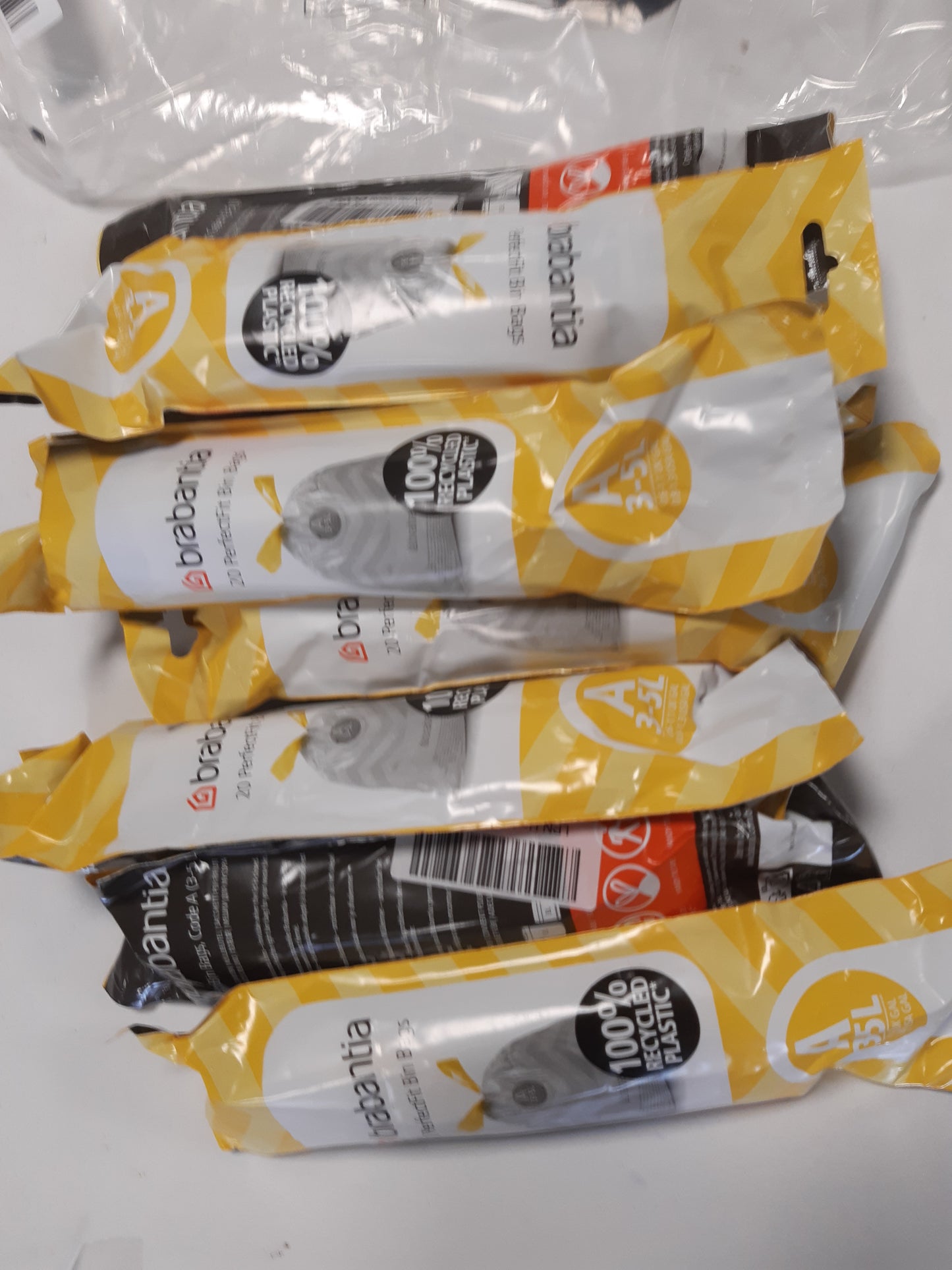 251527 - BRABANTIA PerfectFit Qese shumëpaketëshe (Kodi A / 3L), 8 Rrotulla (200 Qese), Ultra të Forta, Doreza Rrëshqitëse