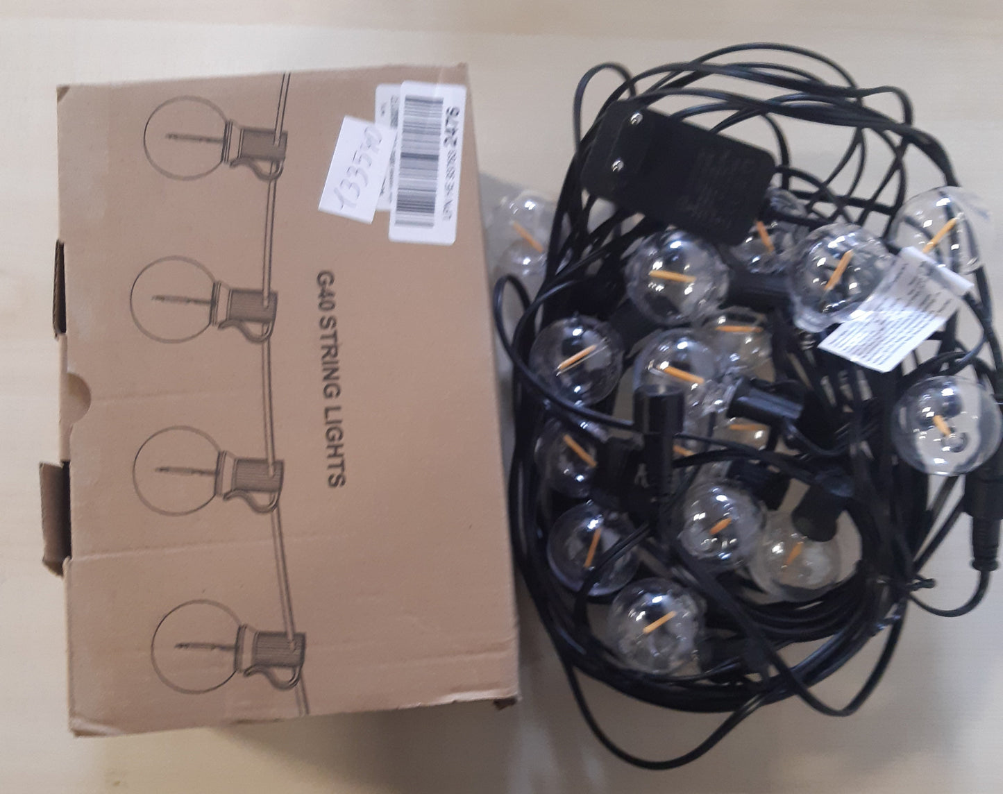 133540 - VANDABAO - Drita dekorative të jashtme, 15m, 17+2 llampa G40, për kopsht, festë dasmash, tarracë Krishtlindje