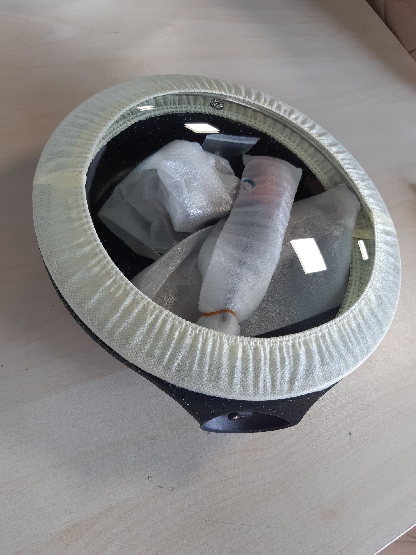 214092 - ZUOFENG Tigan jo-ngjitës 24cm, alumini i derdhur, i përshtatshëm për soba induksion dhe qeramike. (Gri, 24cm + kapak qelqi)