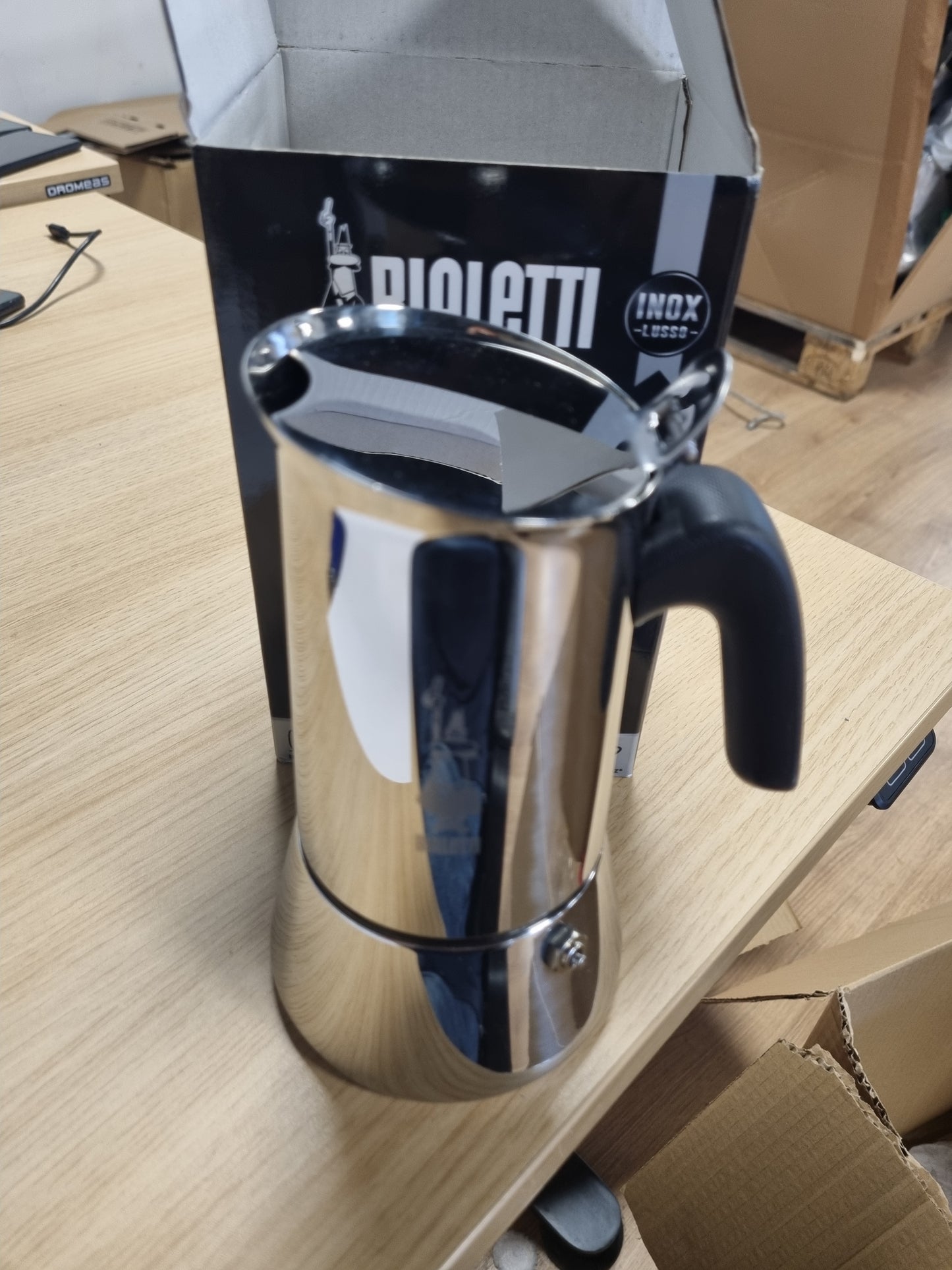 222142 - BIALETTI Makinë kafeje Venus me induksion për espresso, çelik inox, 6 gota, 235 ml, alumini, argjendi