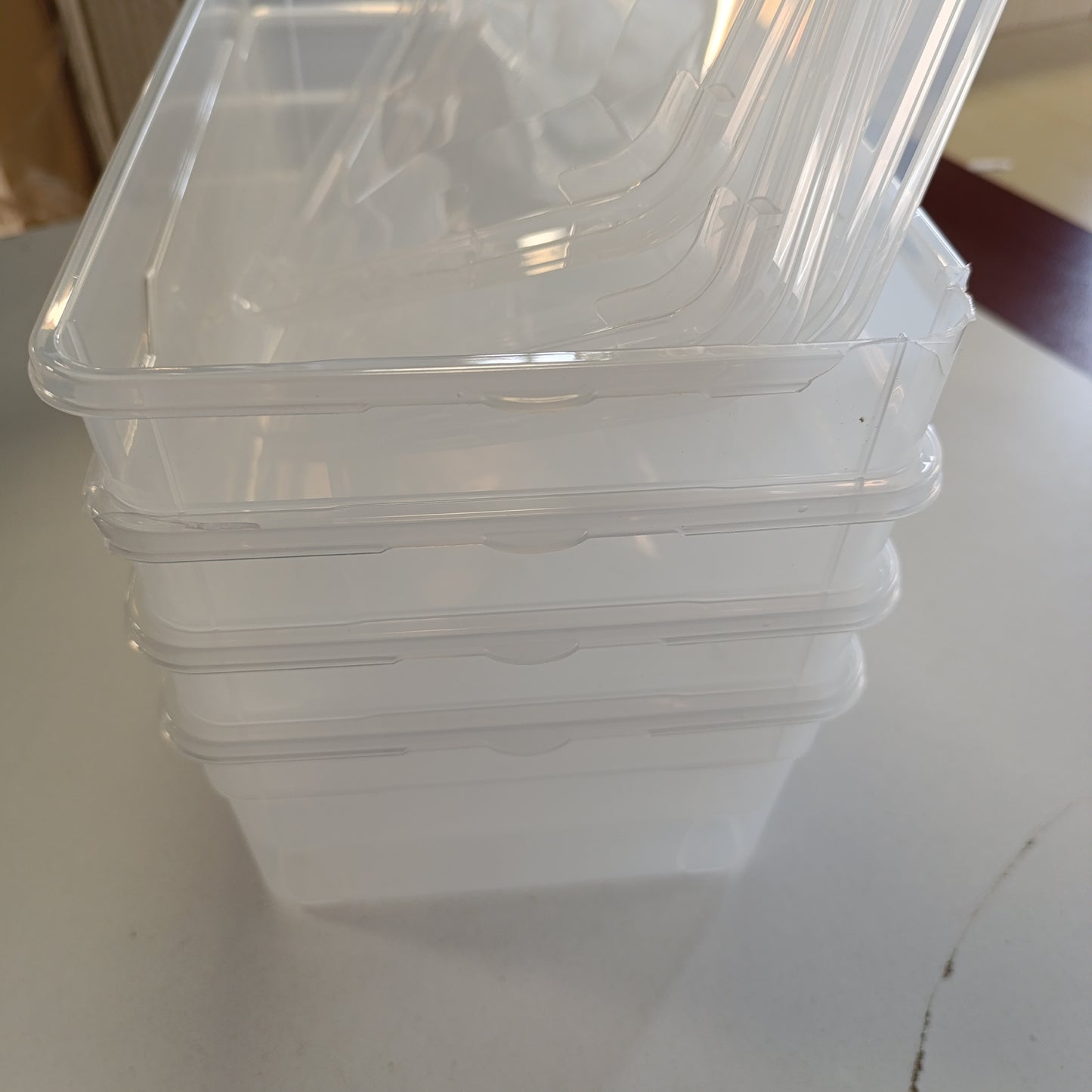 184931 - ROTHO Seti i 4 Kutive të Ruajtjes CLEAR 5L, Plastikë Pa BPA (PP), Transparente, 33.0 x 19.0 x 11.0 cm