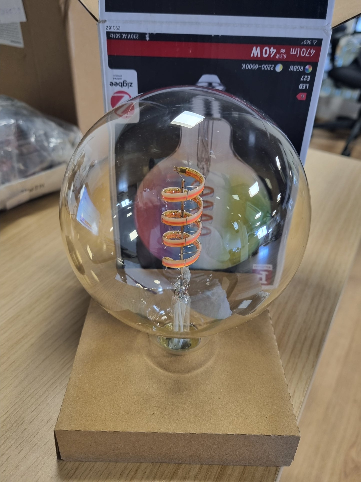 213957 - PAULMANN Llampë drite Filament 230V, LED Globe G125 E27, 470lm, 6.3W