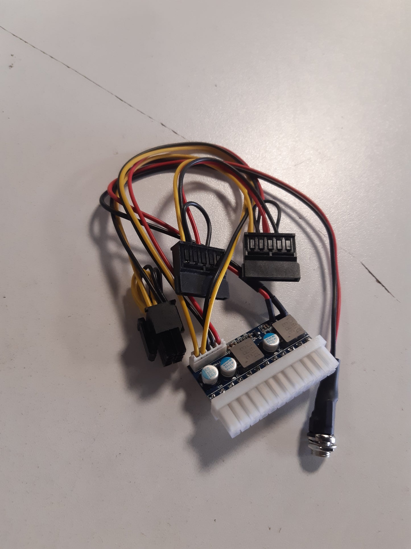 268582 - Modul furnizimi me energji DC-ATX, 12V 160W, për pllakë integrale ATX 24-pinëshe, për kompjuter, Mini ITX dhe 1U, kabllo lidhjeje ATX