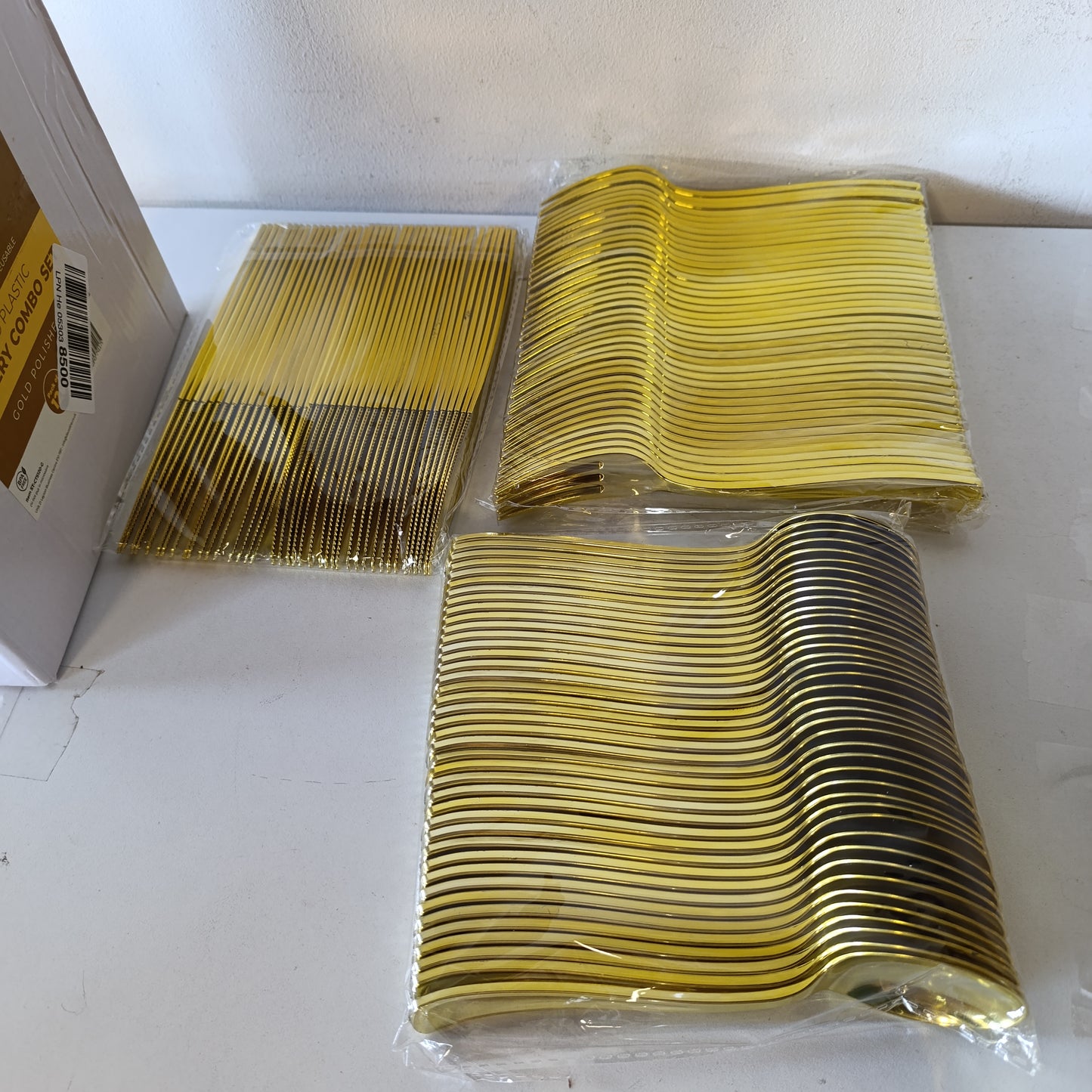222324 - SET takëmesh STACKABLES, 120 pjesë, plastikë e lëmuar, 40 copë lugë, pirunë dhe thika, takëm plastik i ripërdorshëm