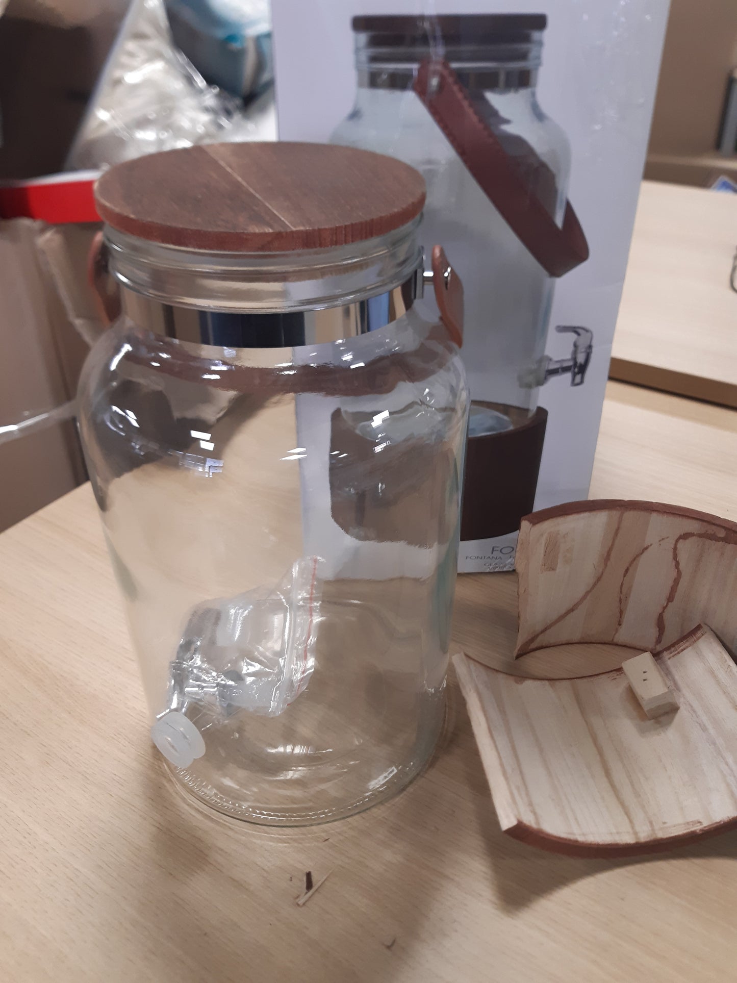 199460 - COOK CONCEPT, KA5854, Dispensues Pijesh prej Qelqi Transparent, Kapaciteti 5.5L me Infuzues, Dimensions 30.7 x 24 x 17.5 cm, Ideal për Kokteje, Birra dhe Lëngje