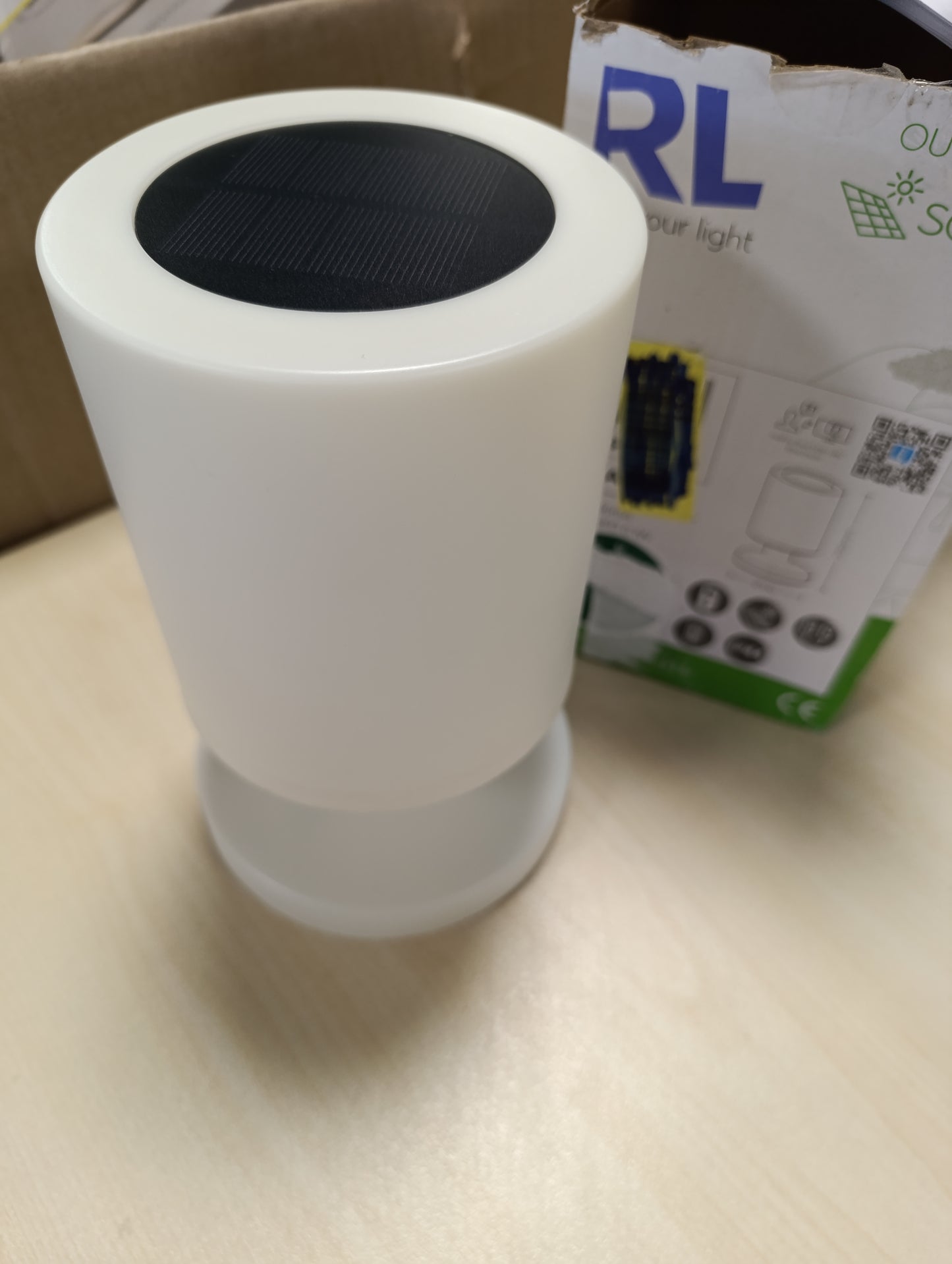 245990 - REALITY LEUCHTEN Llambë tavoline LED për jashtë me diell R54076101, lidhje USB-C