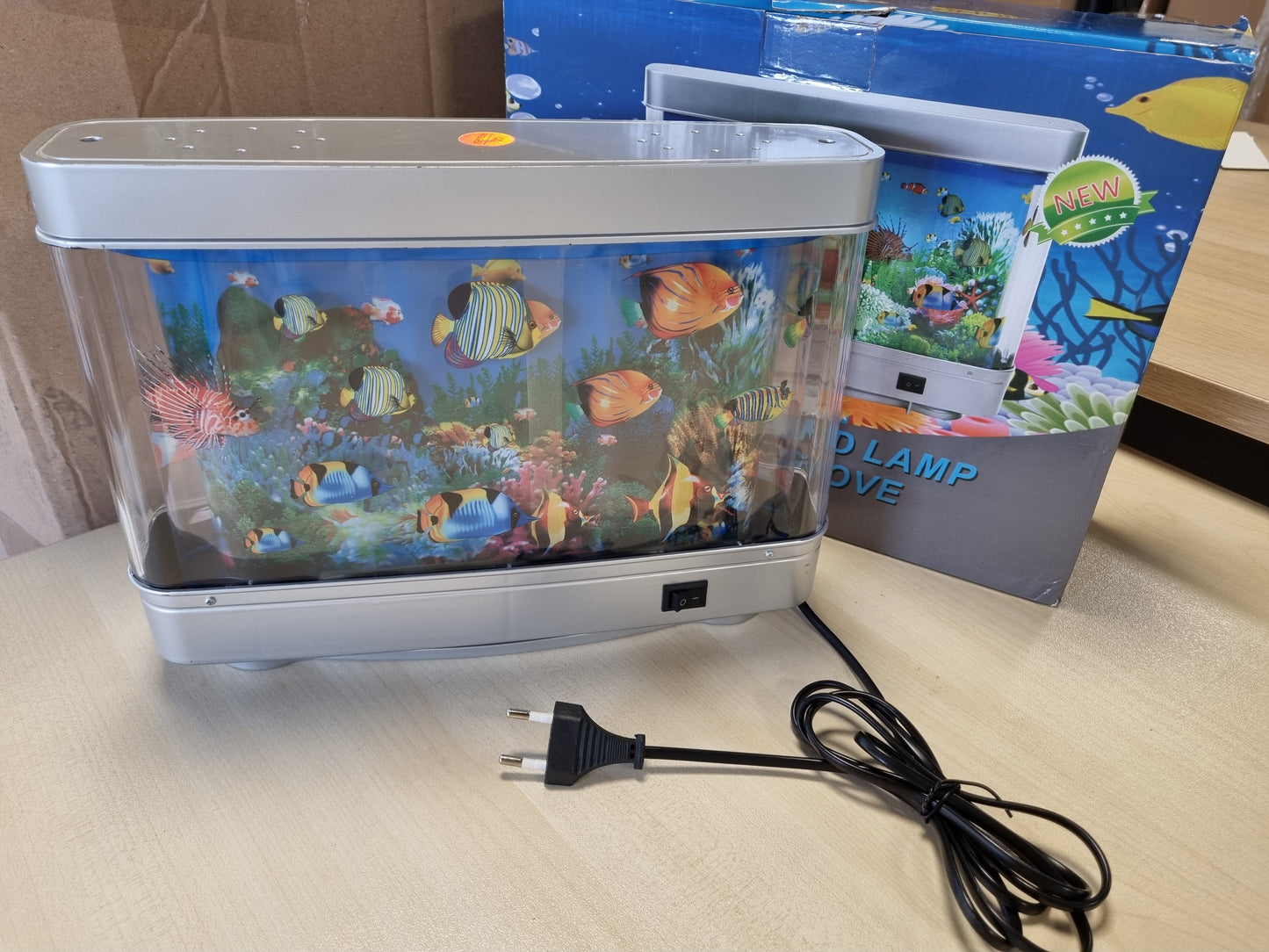 261536 - GOKELOMG Llambë Akuariumi LED, Dritë Nate, Dekorative për Peshq, Prizë BE