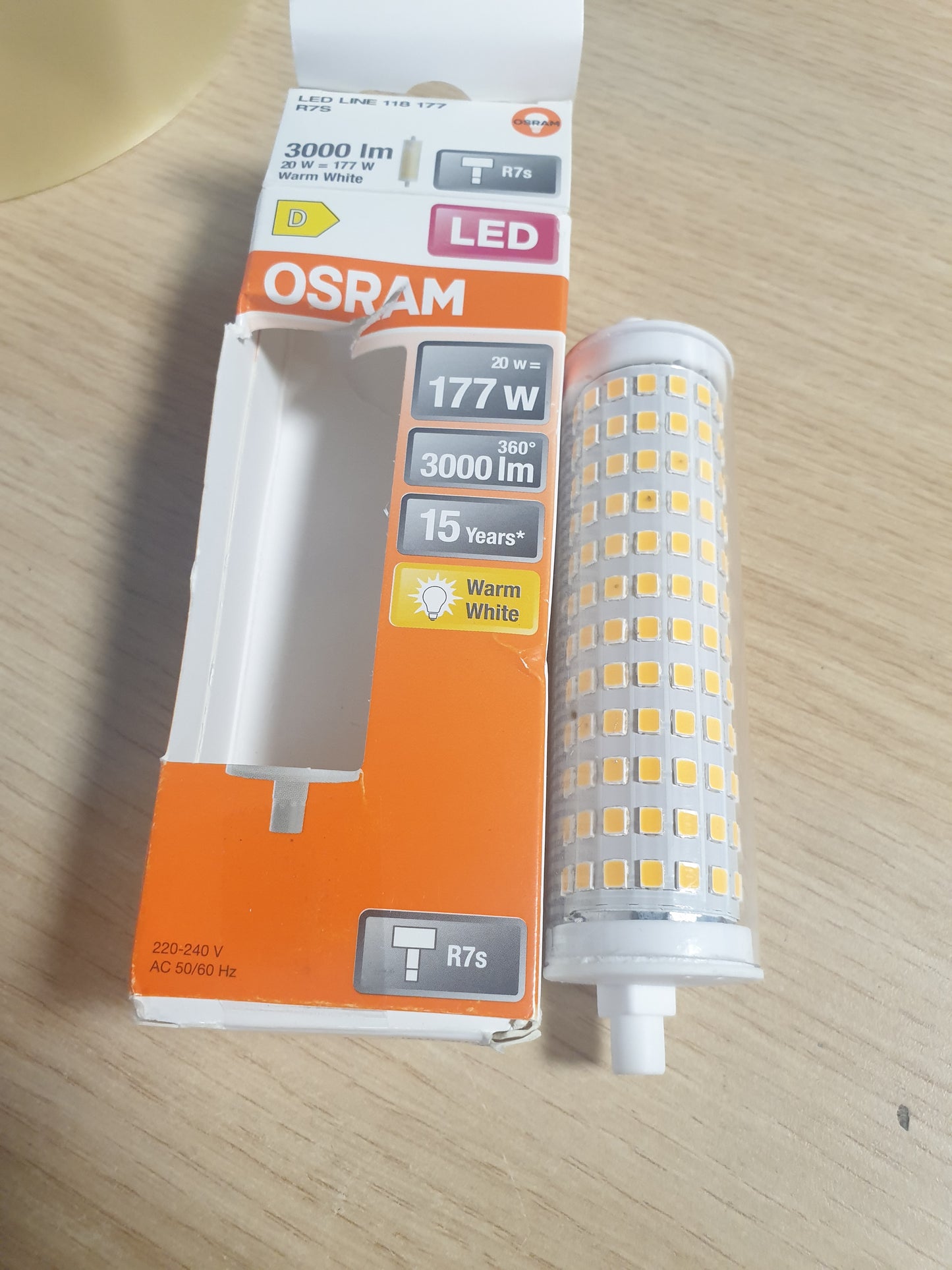 214582 - OSRAM Llambë LED me filament, 20 W, bazë e retrofittuar R7s, 3000 lm, 3000 K