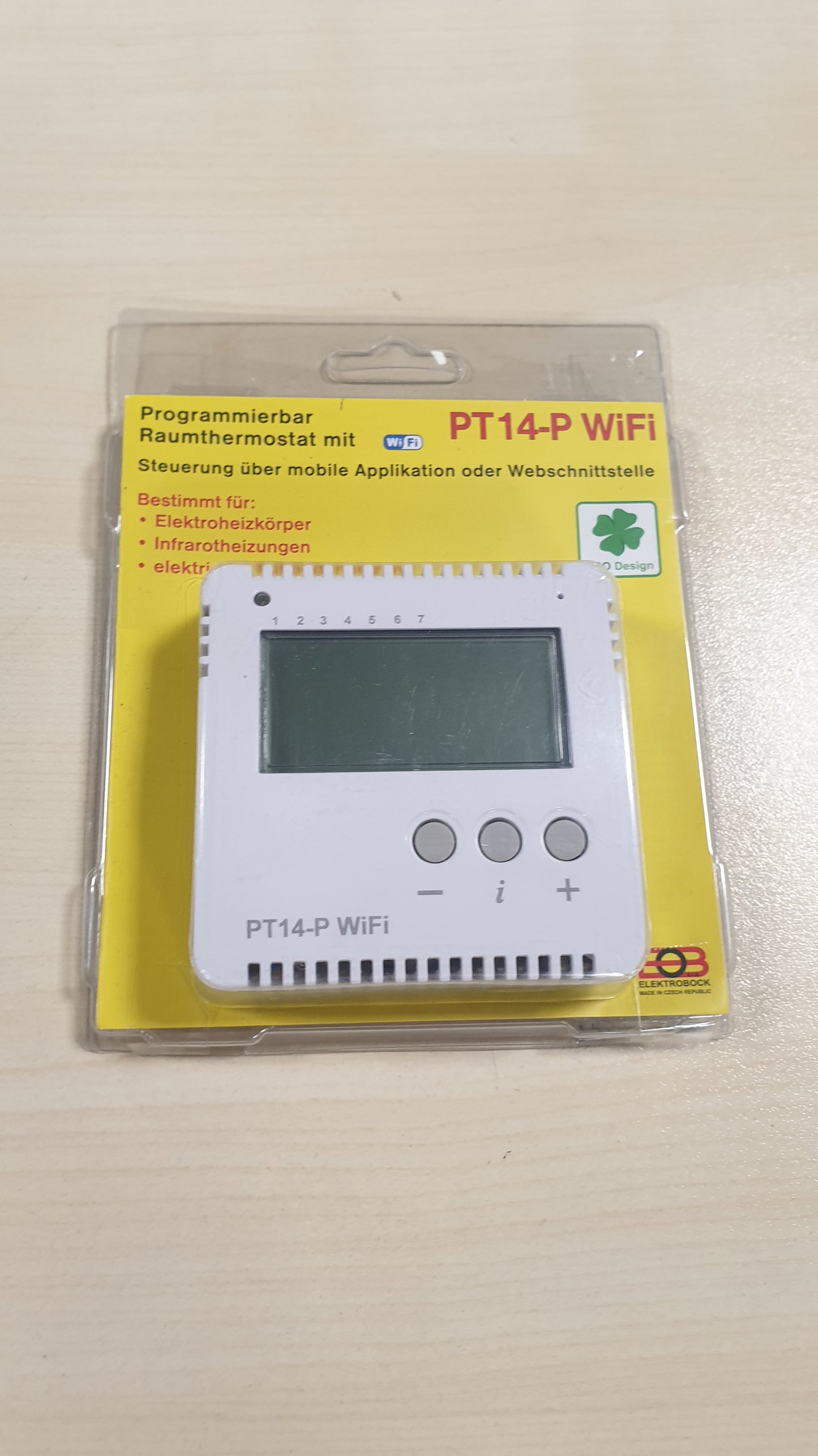 213335 - ELEKTROBOCK Termostat Dhome Smart WLAN 230V, Kontroll ngrohjeje nëpërmjet aplikacionit, 16 A