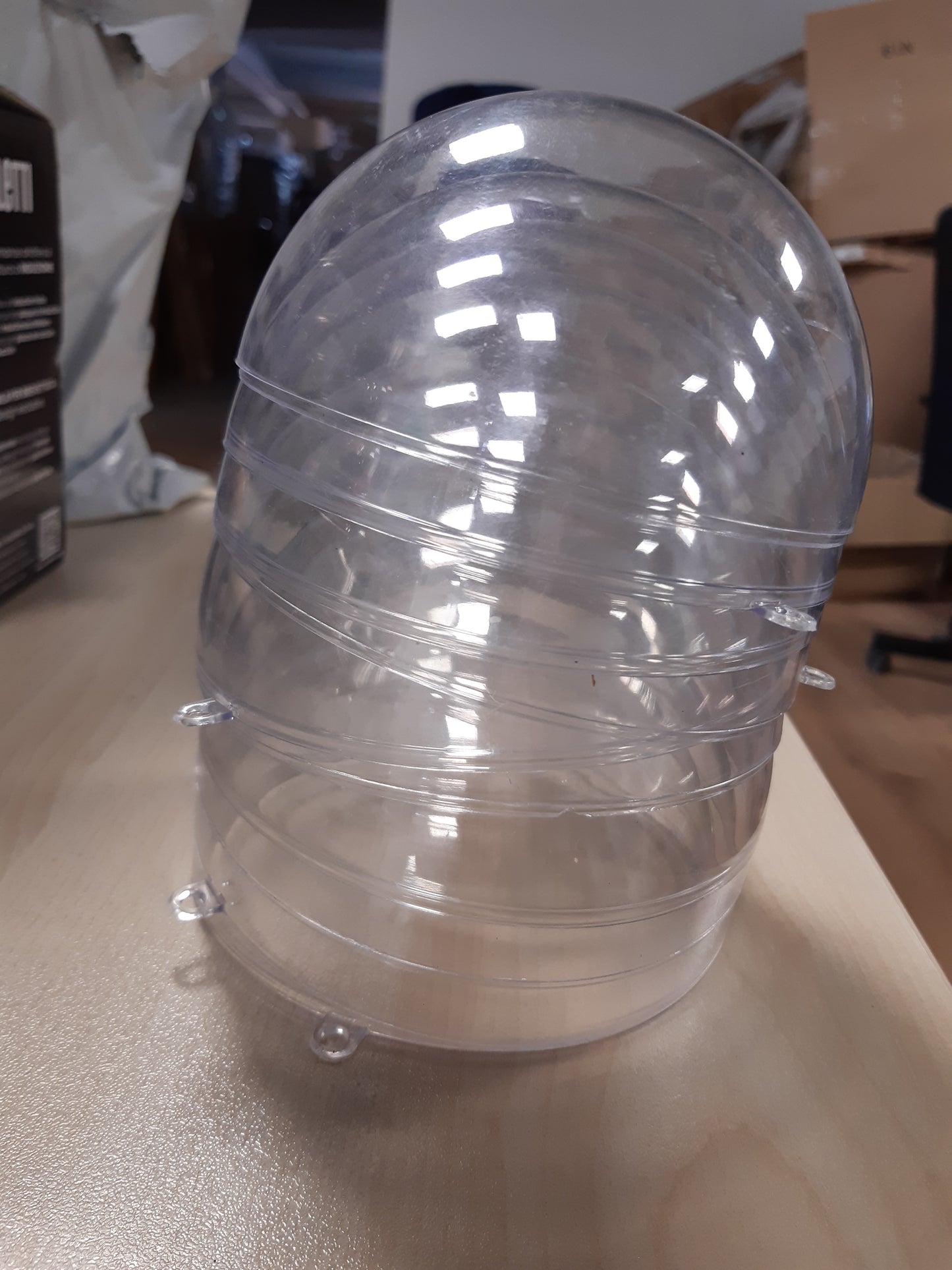 211349 - SFERË PLASTIKE A502166 Transparente, Plastike Kristalore, Ø 12 cm, Pako prej 5 Copë