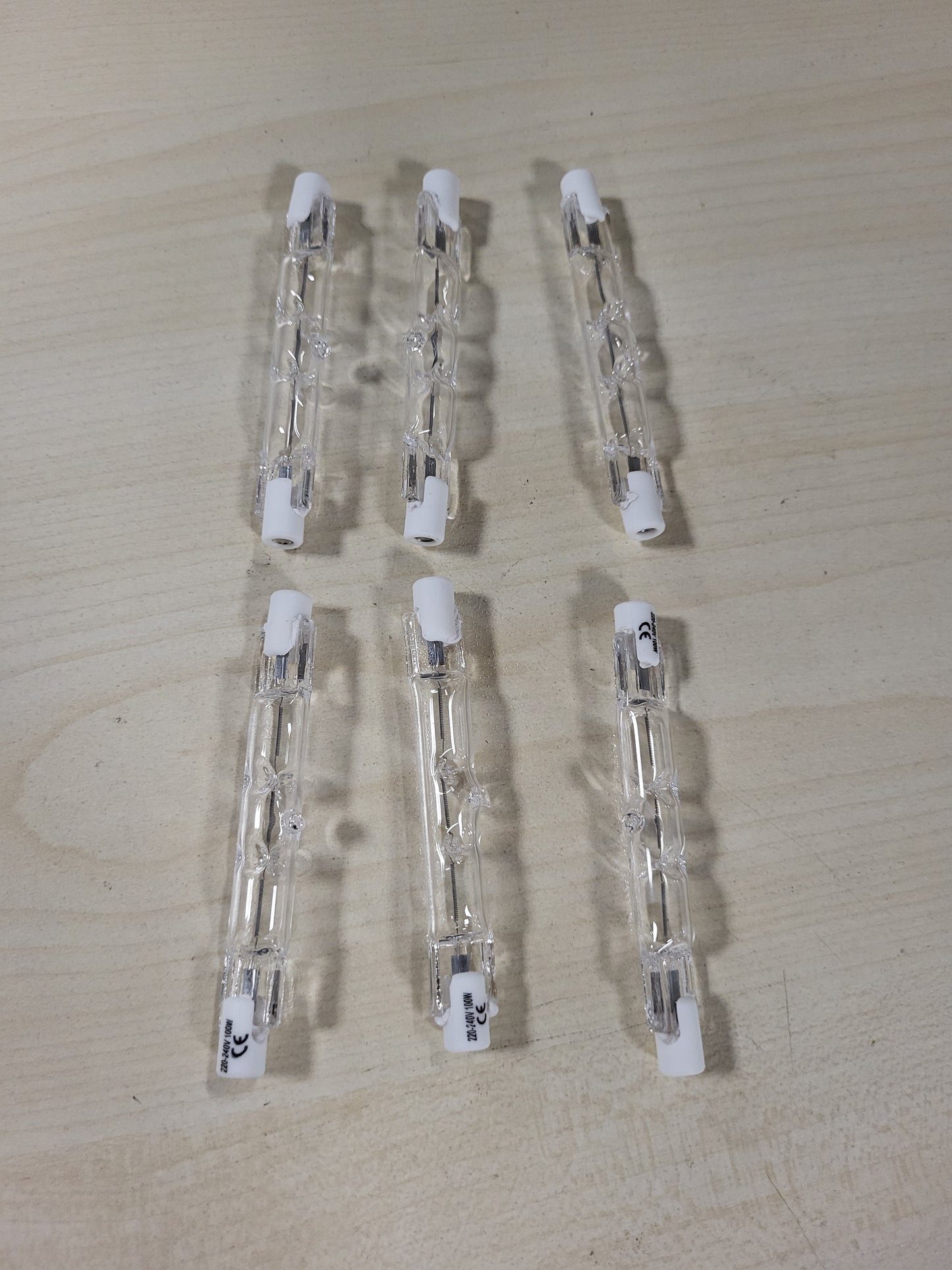 220330 - BROTOU 6 copë shufër halogjene R7s 78 mm 100W llambë halogjene e errësueshme R7s e bardhë e ngrohtë 2800K 2980LM 230V J78