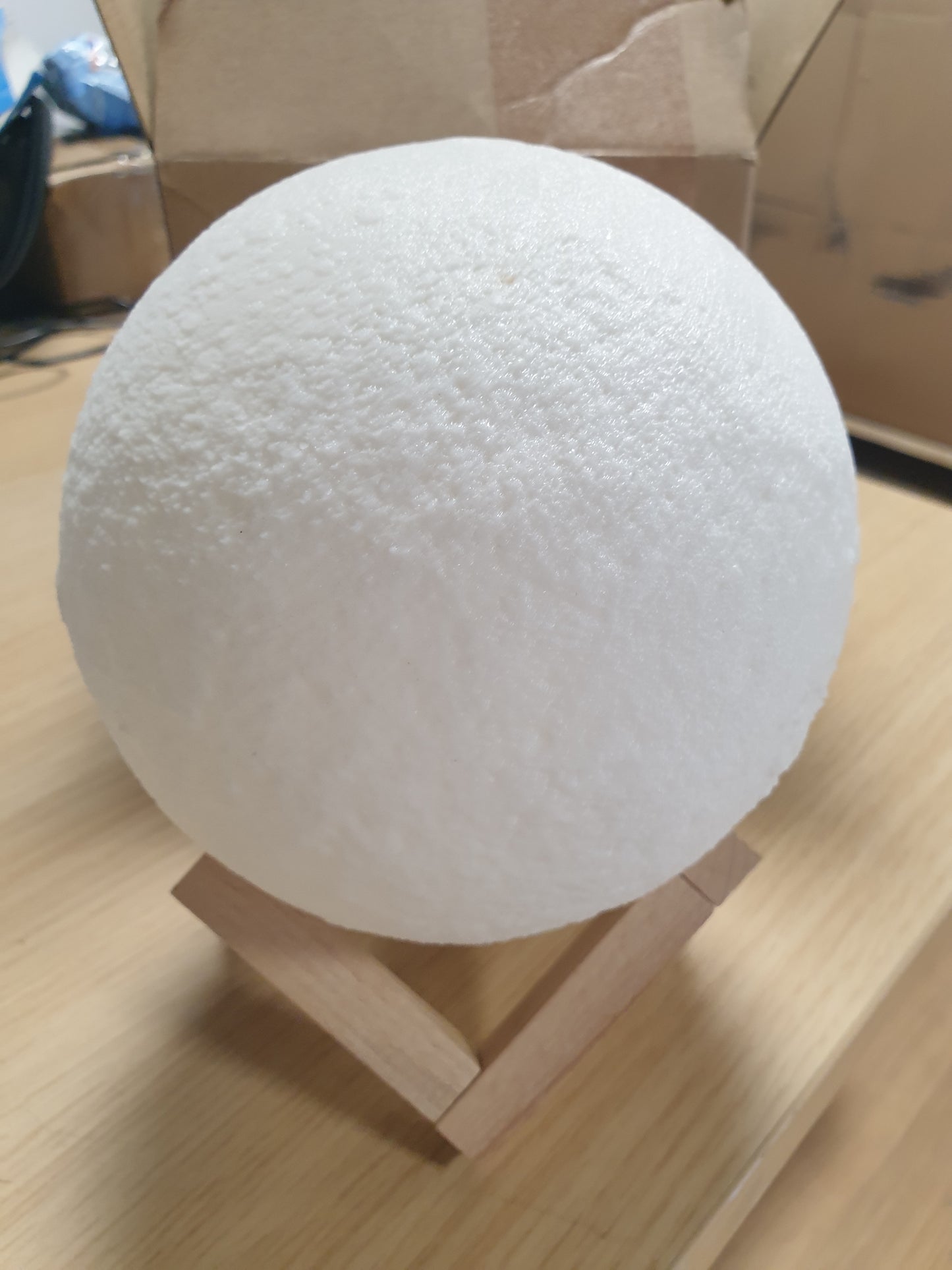 222832 - Uten Llambë Hëne 3D LED 15cm, për Dhomë Gjumi, Dhomë Ndenjeje, Kafe-Bar, Lidhje me 2 Ngjyra dhe Intensitet, Dhuratë për Ditën e Shën Valentinit